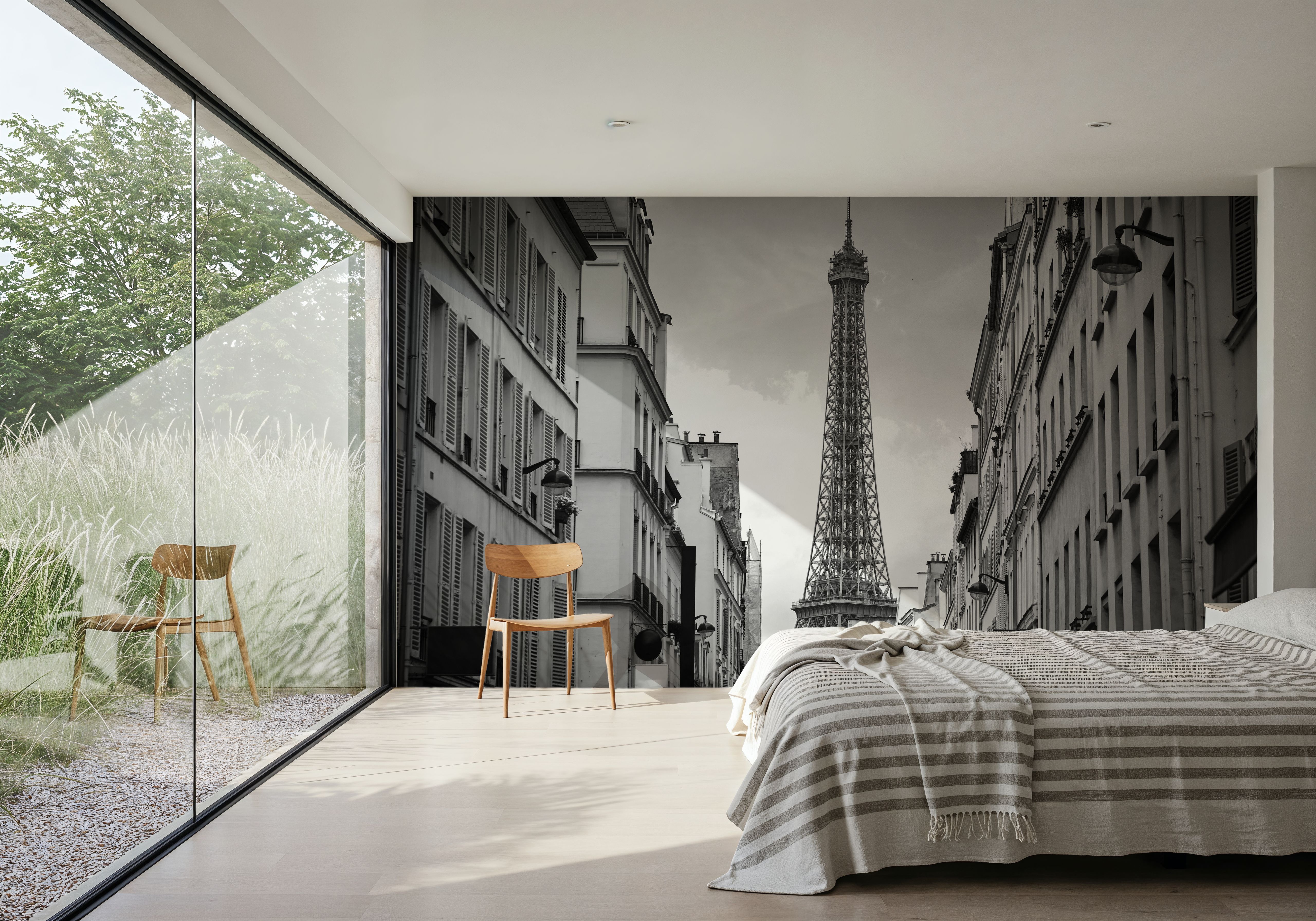 Eiffel Tower in Paris, Black & White