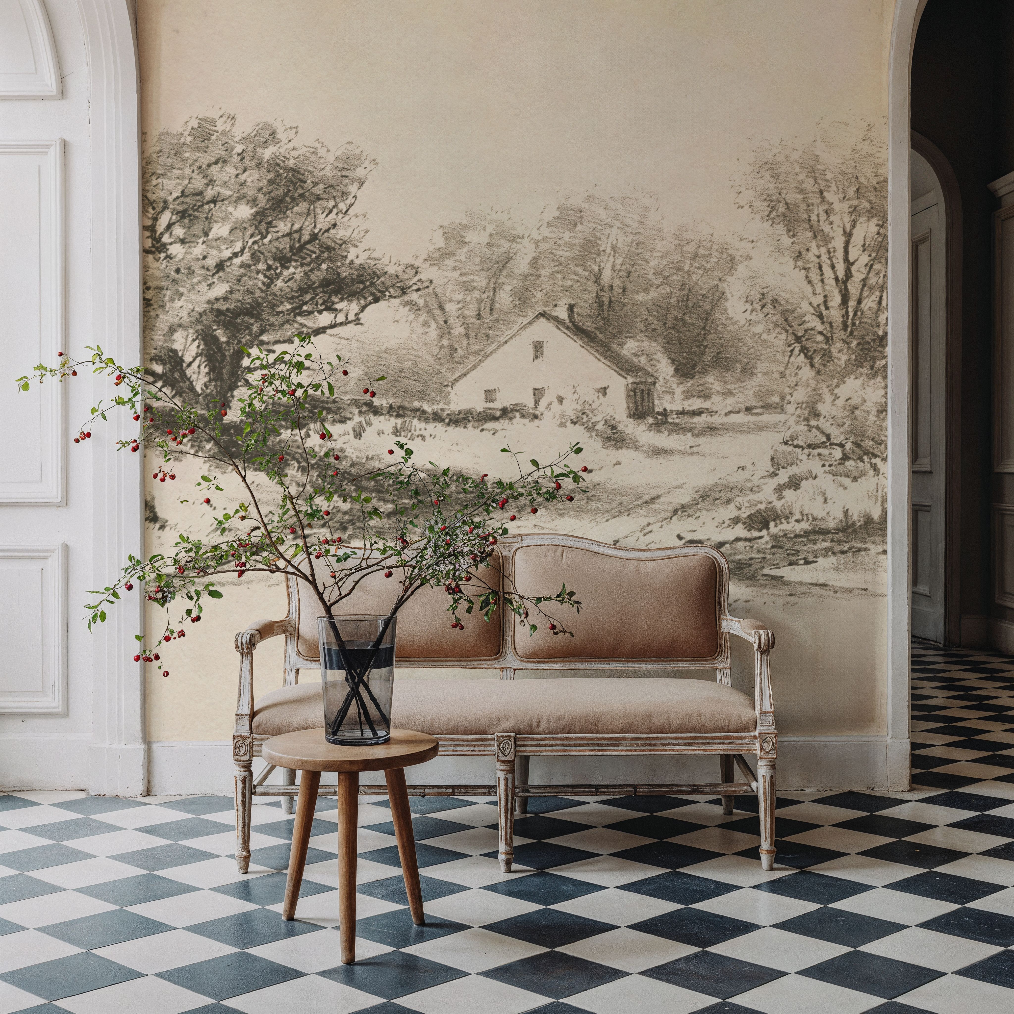 Cottage Pencil Drawing I