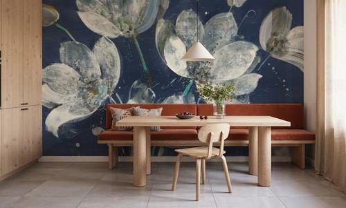 Midnight Garden with Light Blue