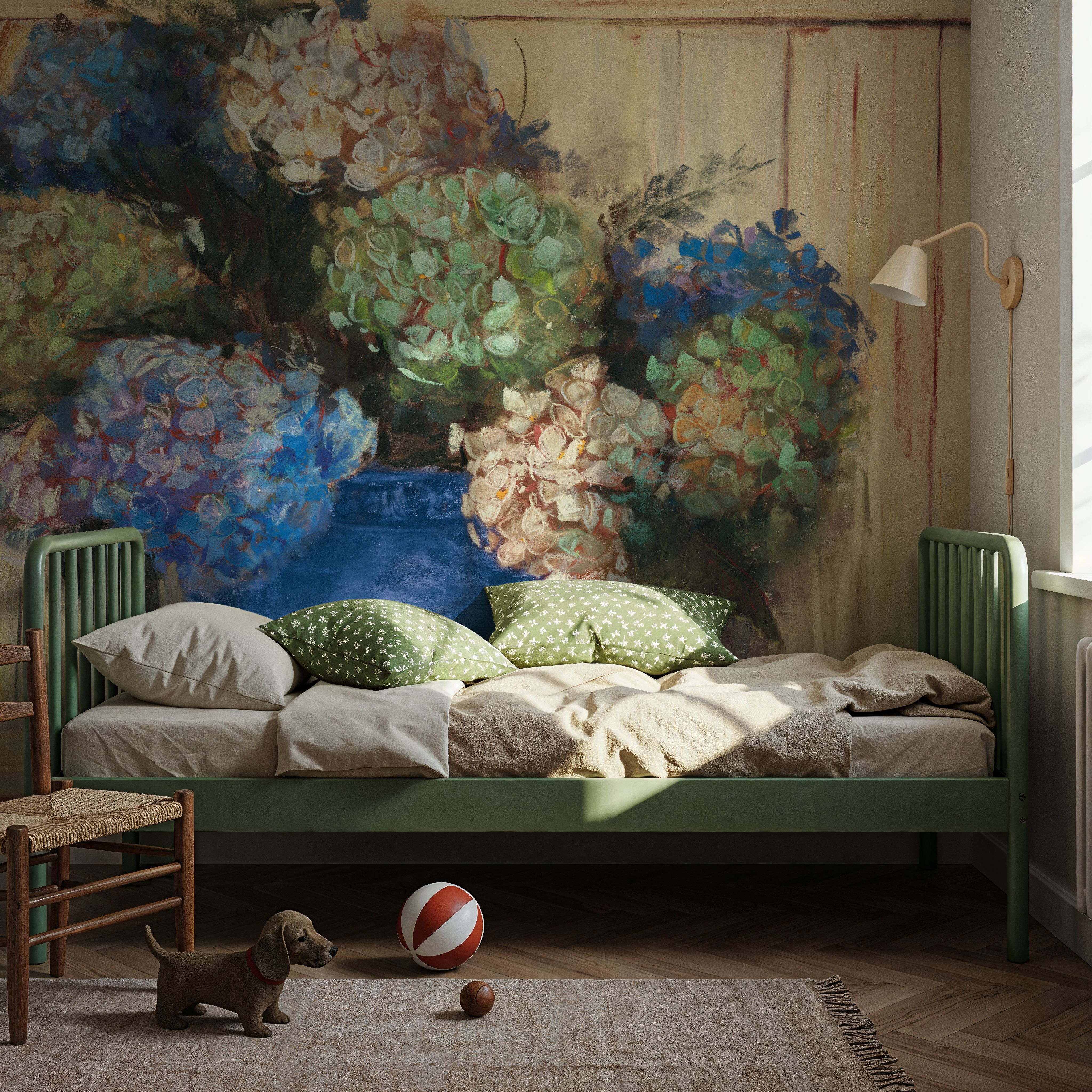 Summer Hydrangea Blue Pot