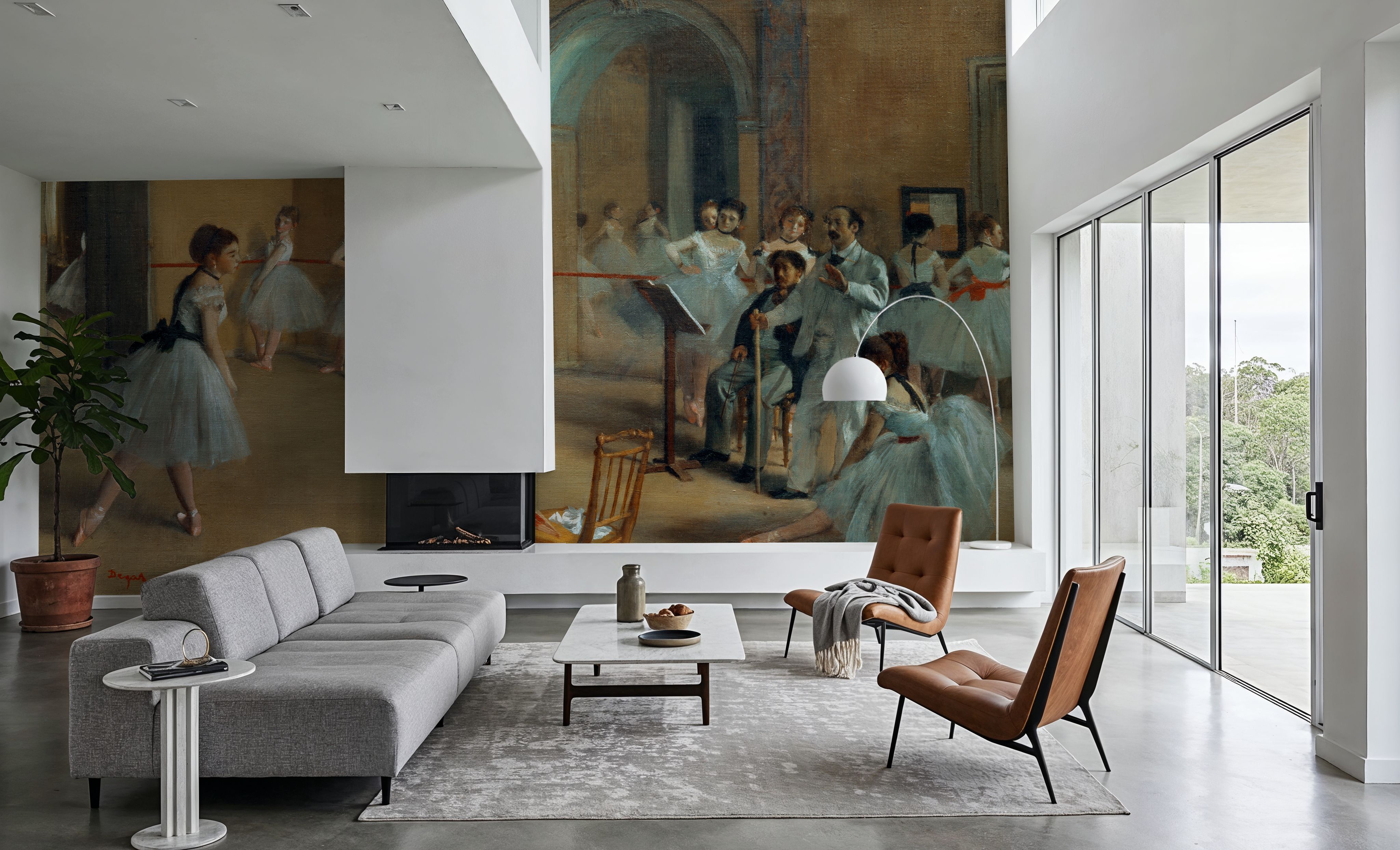 The Dance Foyer at the Opera on the rue Le Peletier