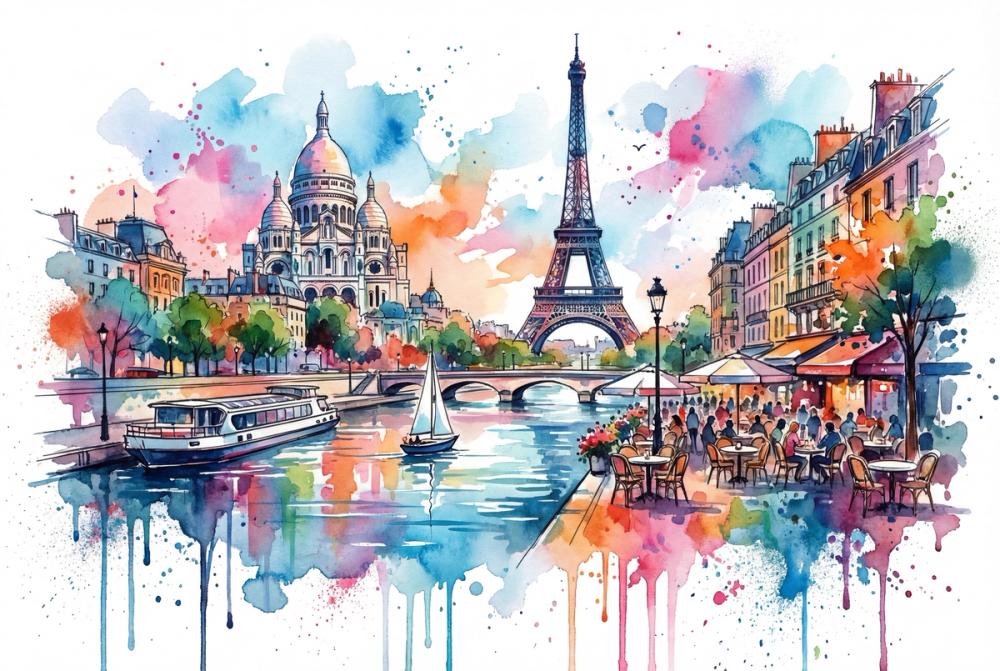 Paris - Watercolor City Series
