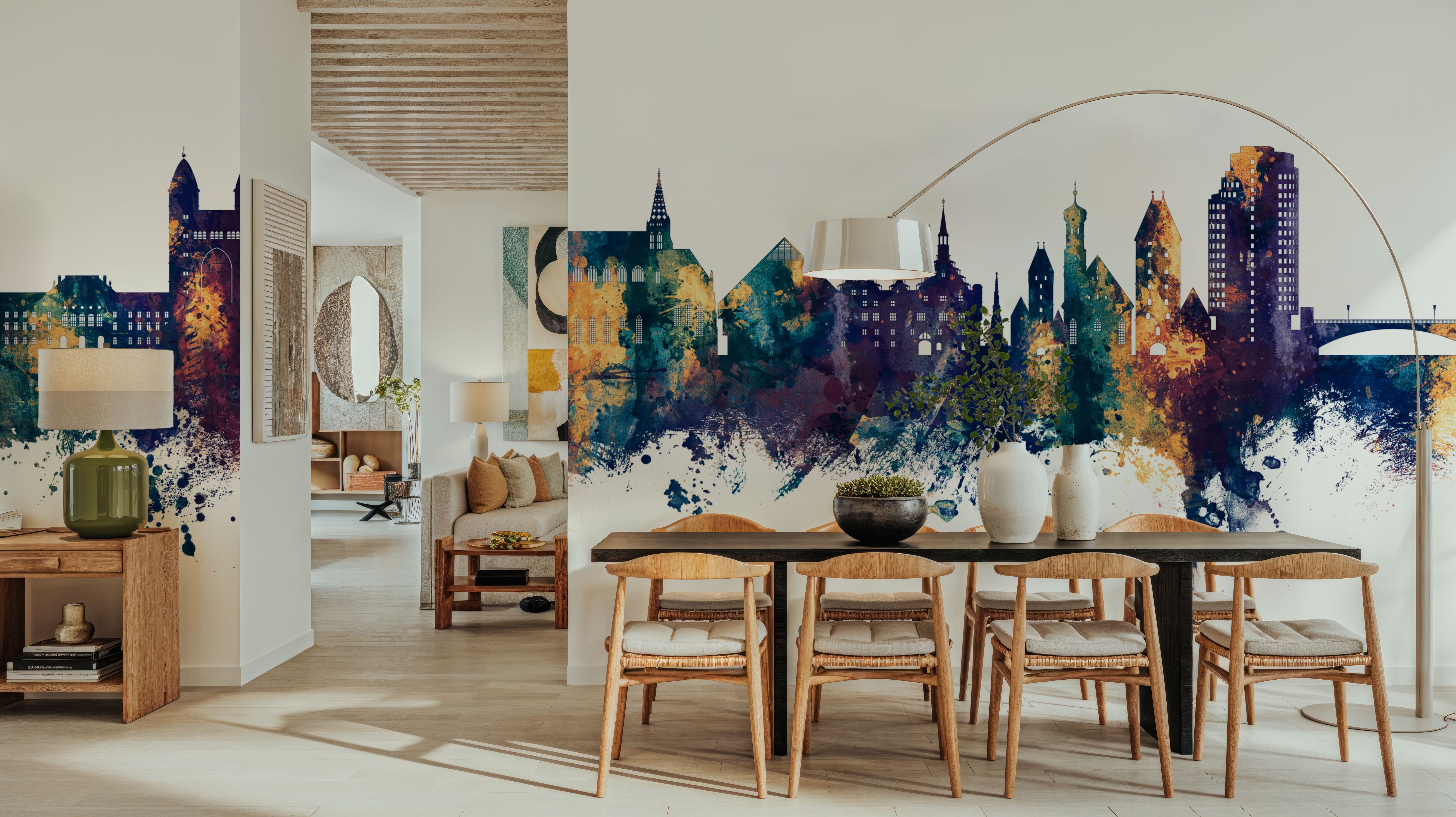 Ulm Germany Skyline Blue & Bronze