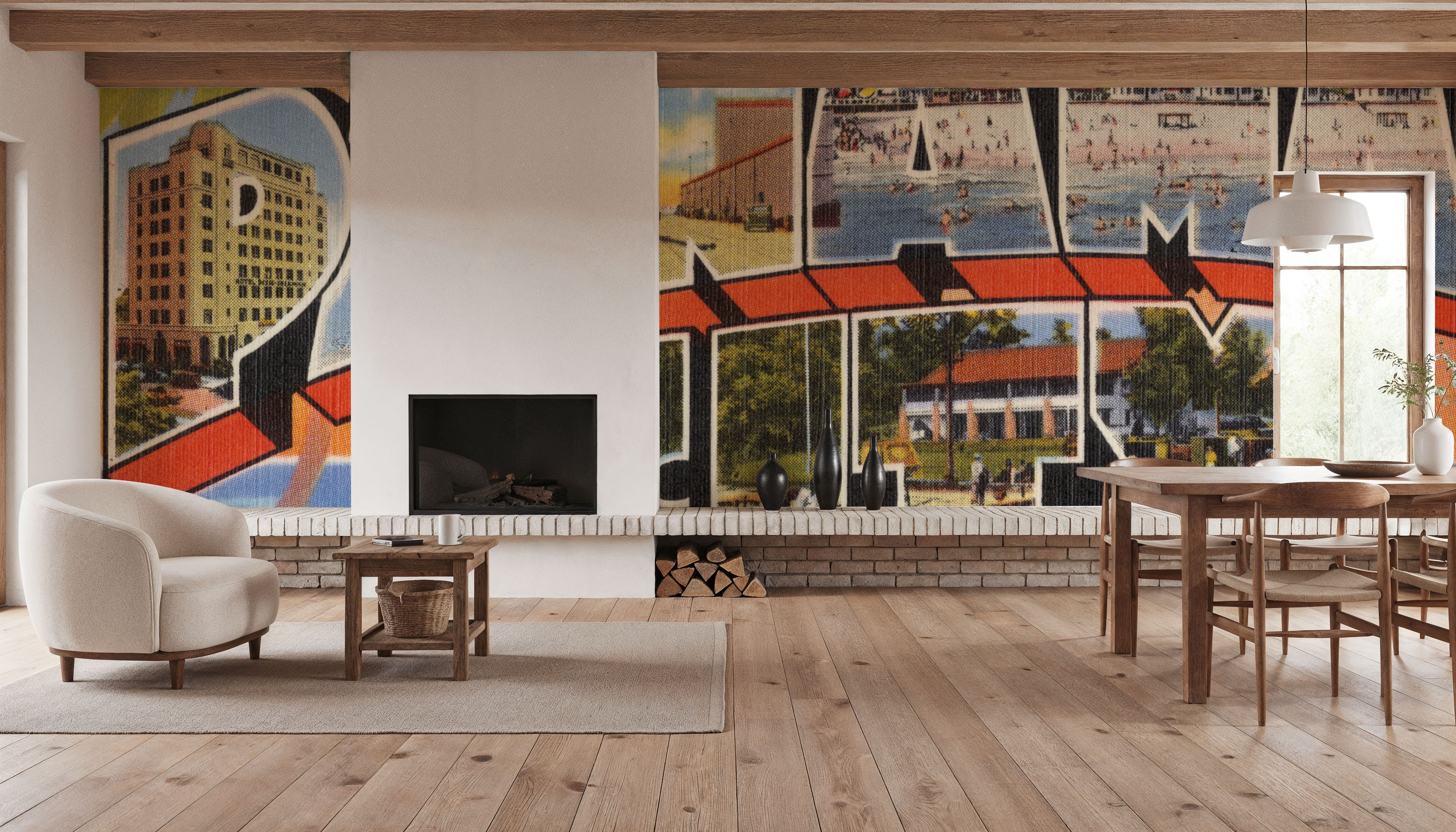 Greetings from Panama City - Screenprint Postcard