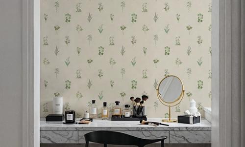 Nordic Flora Ivory, Cream