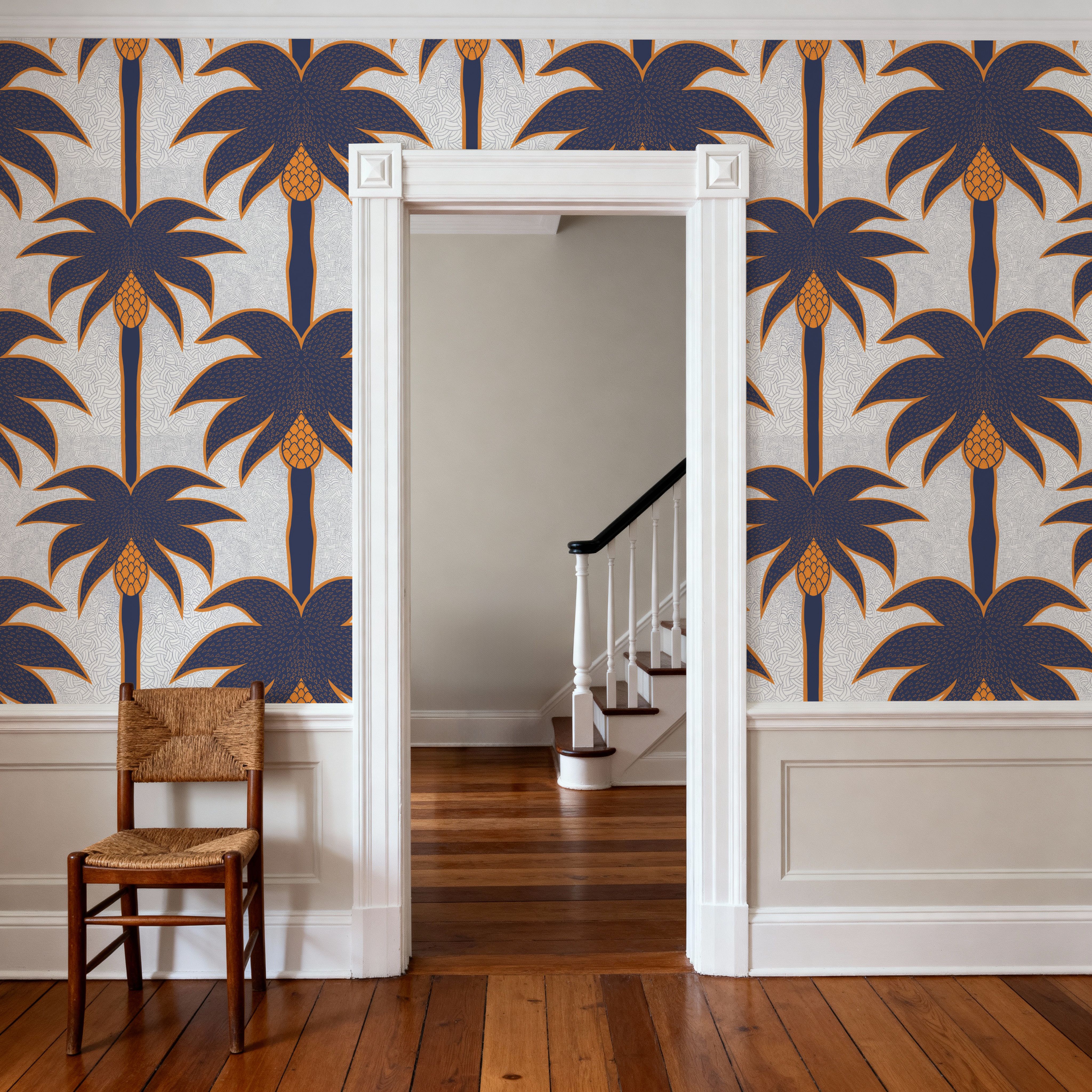 Graphic Palms, Grape