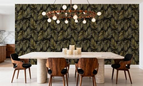 Bright Palms Pattern, Yellow