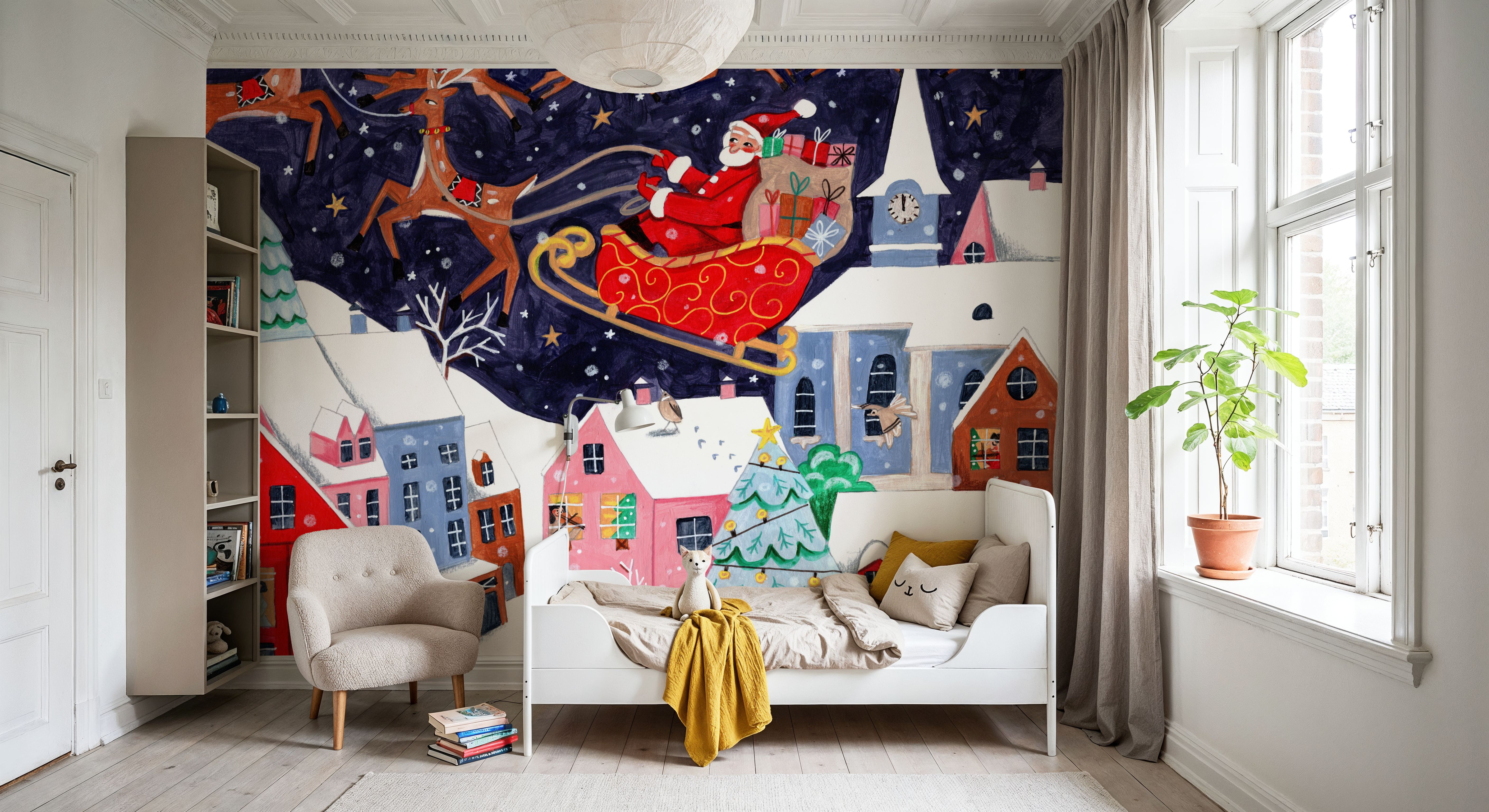 Santa and His Reindeers