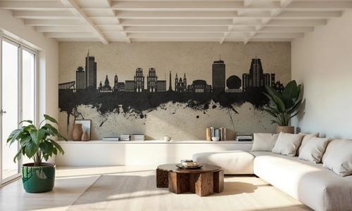 Minsk Belarus Skyline Concrete