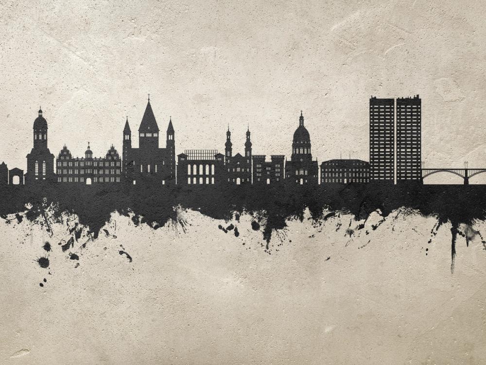 Mainz Germany Skyline Concrete