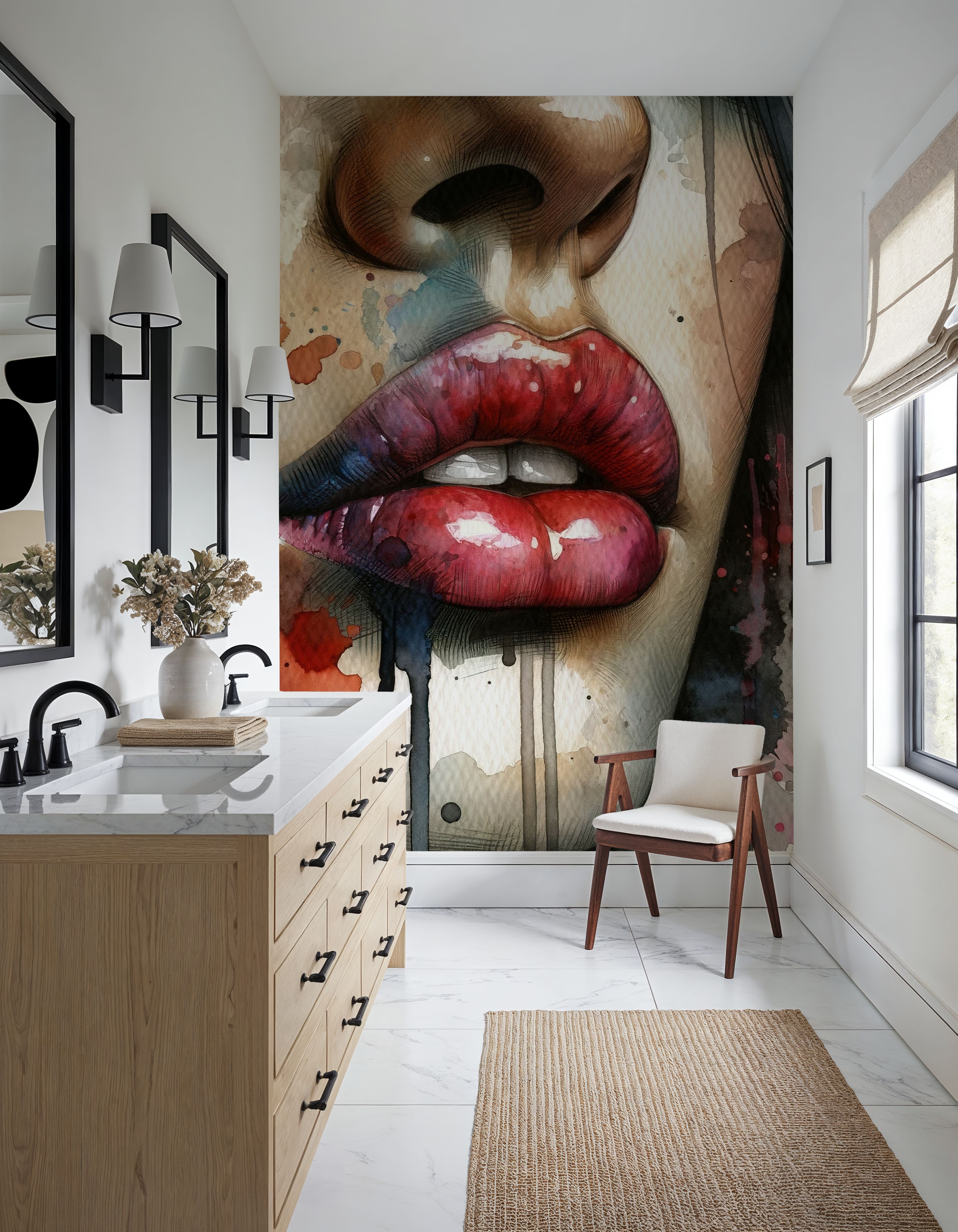Watercolor Lips