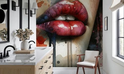 Watercolor Lips