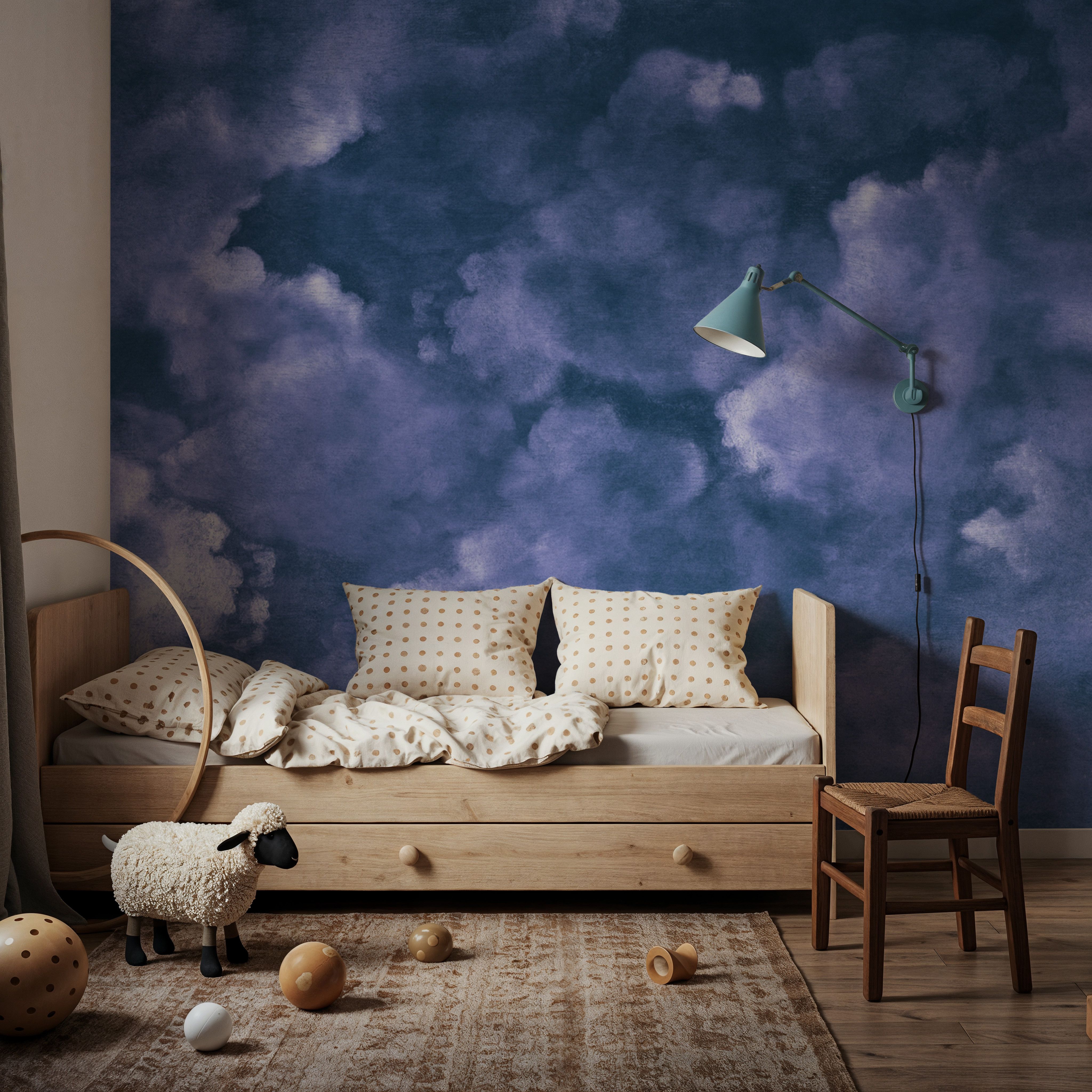 Painted Dreamy Clouds, Purple