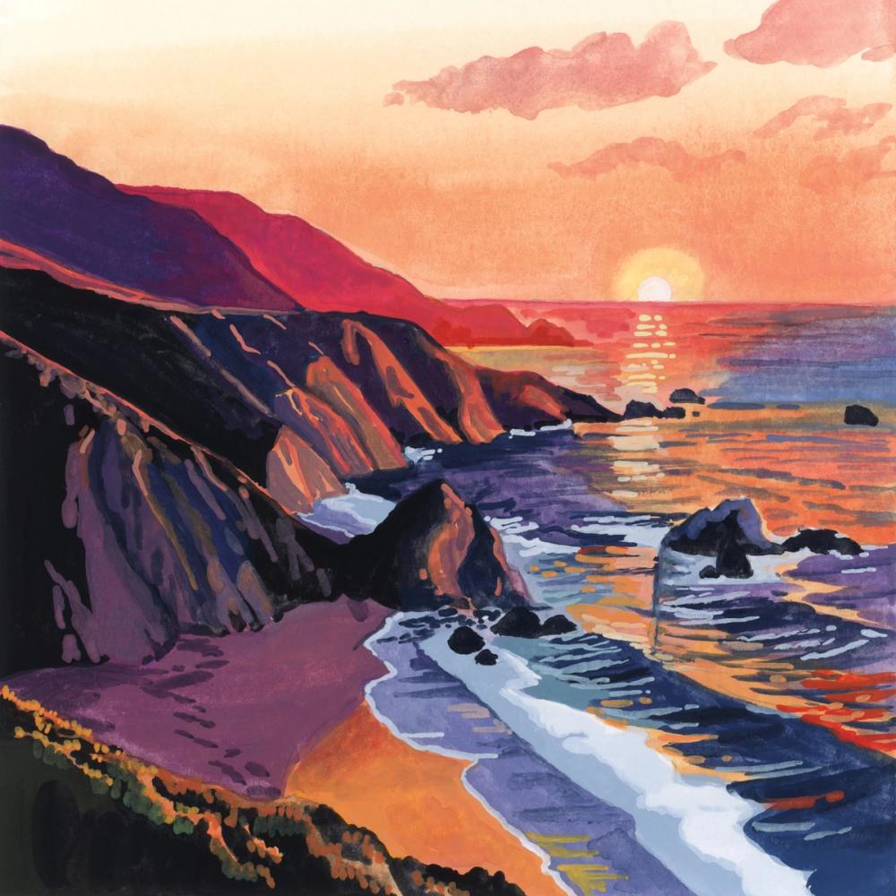 Sunset on The Sandy Dune