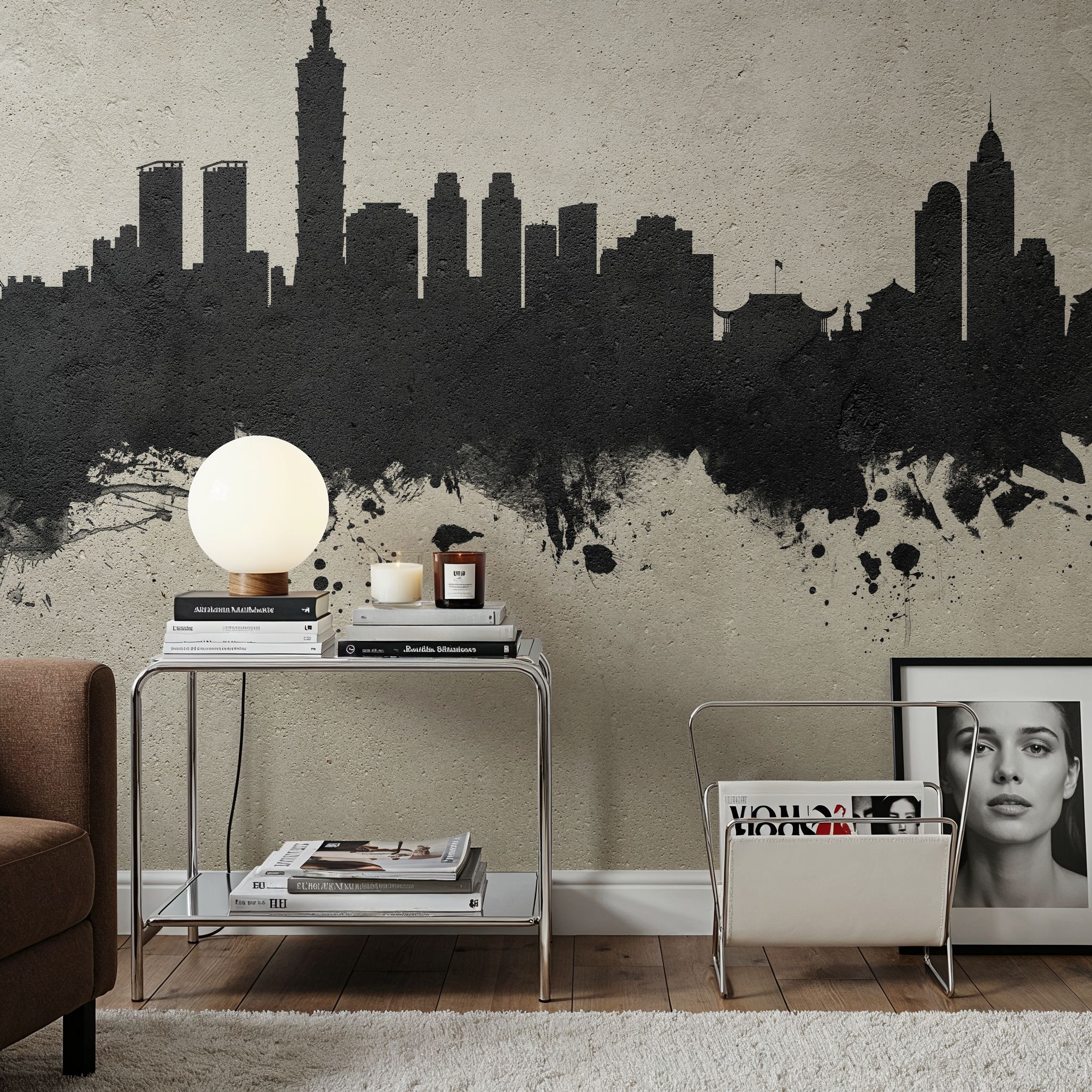 Taipei Taiwan Skyline Concrete