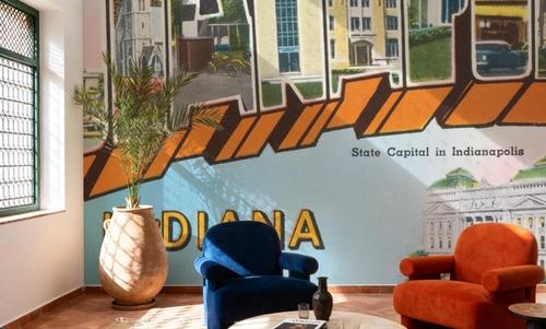 Greetings from Indianapolis - Screenprint Postcard