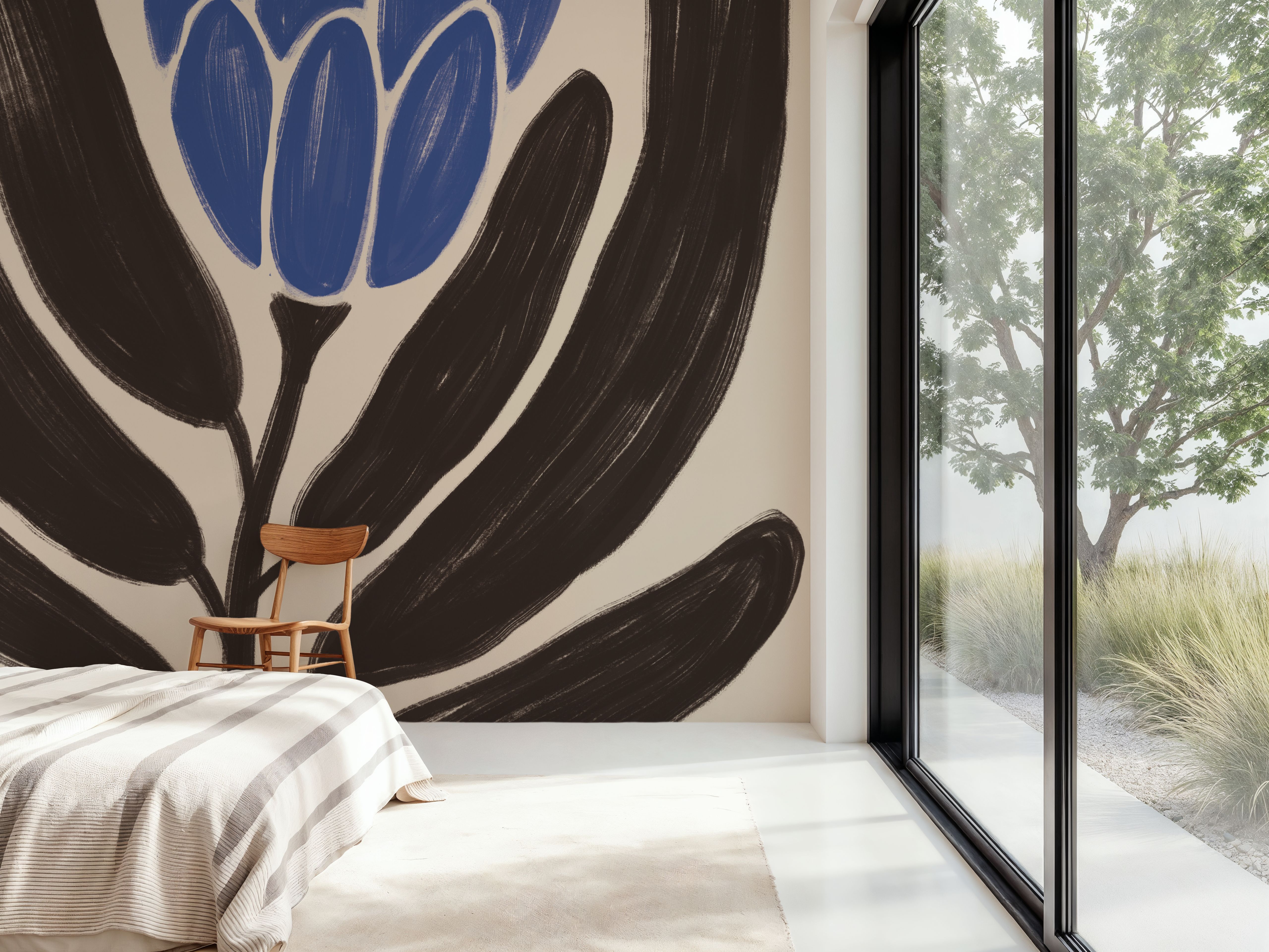 Simple Flowers I Blue