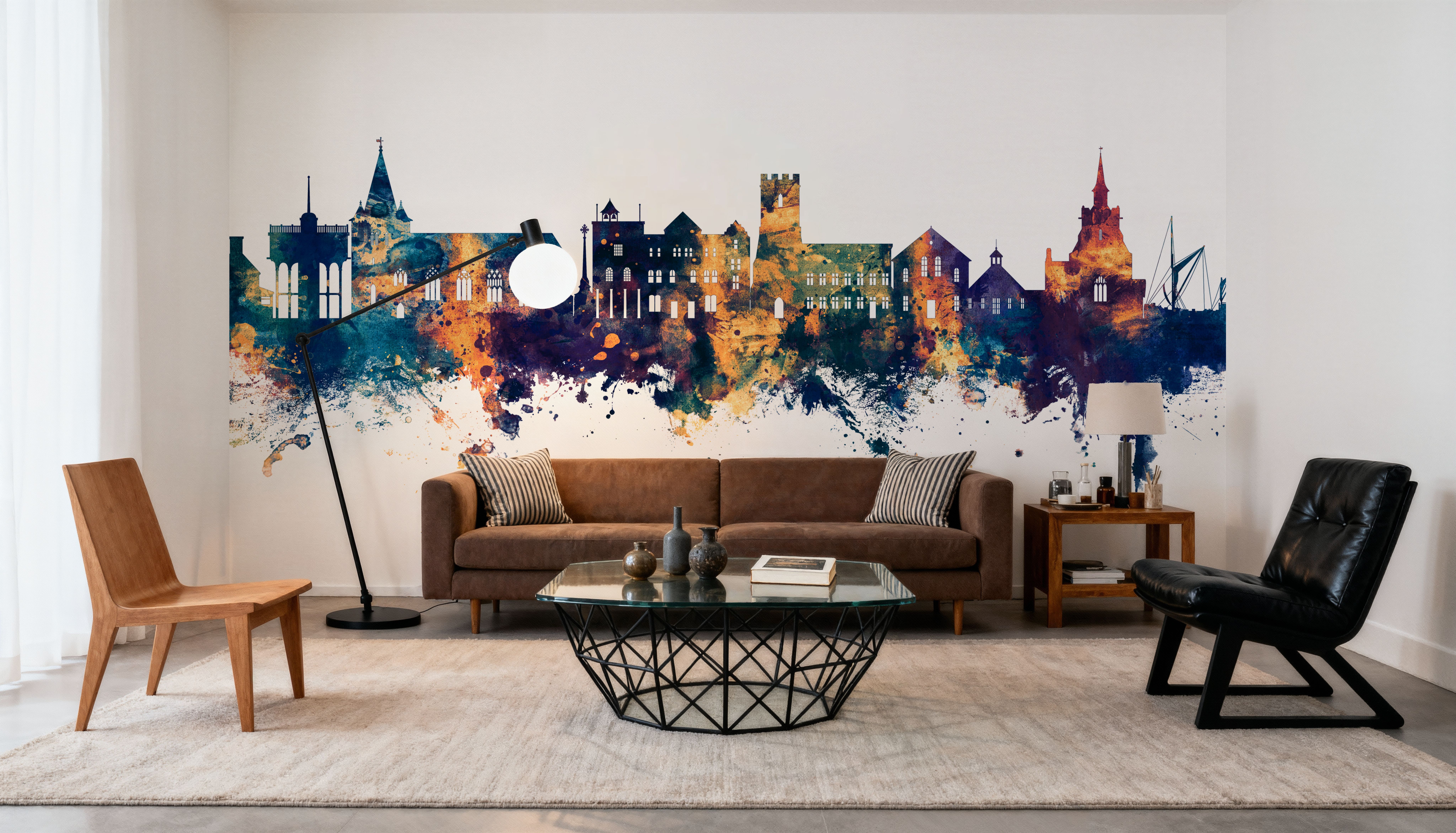 Maldon England Skyline Blue & Bronze