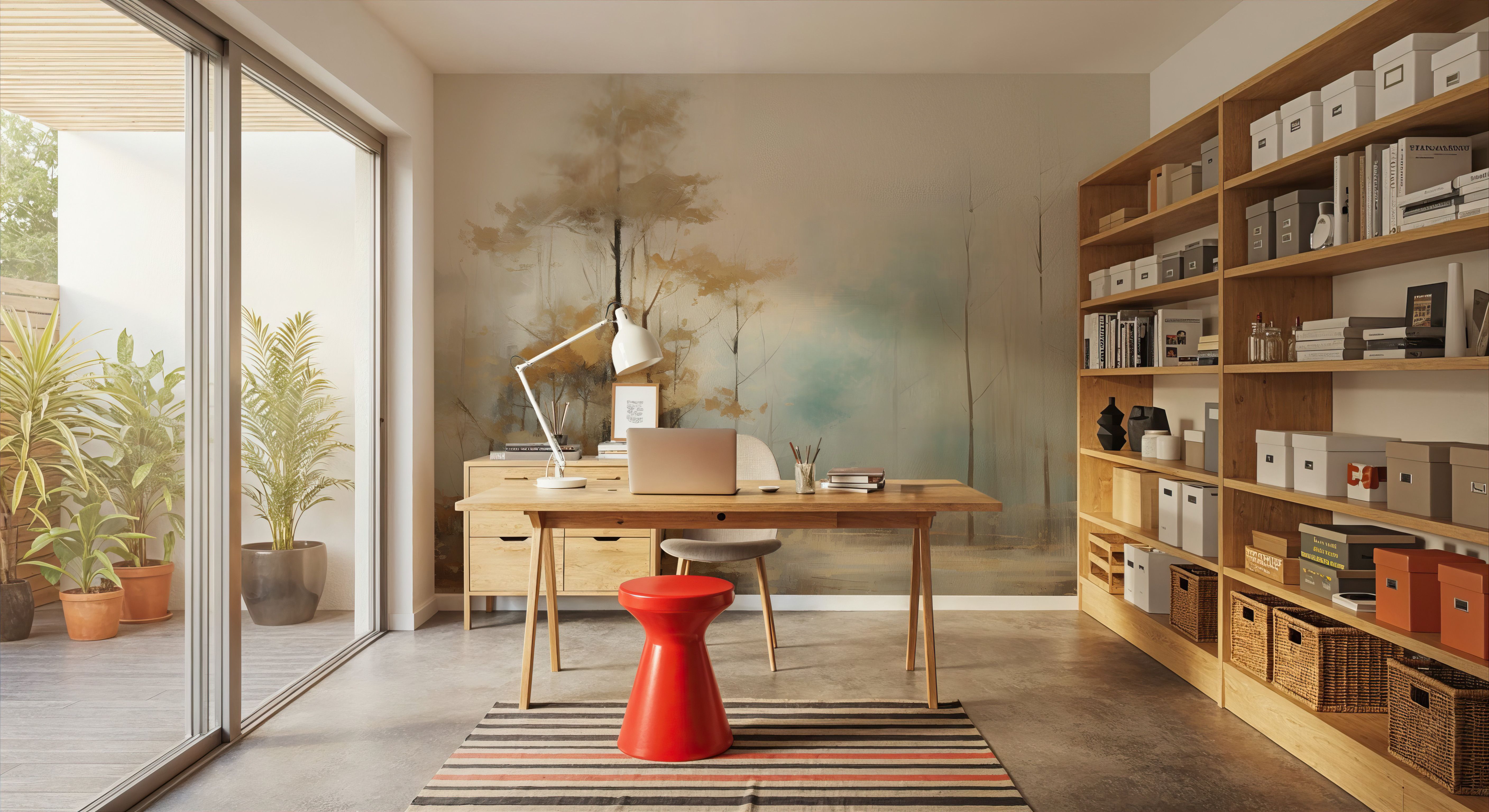 Painted Woodland, Wallpaper