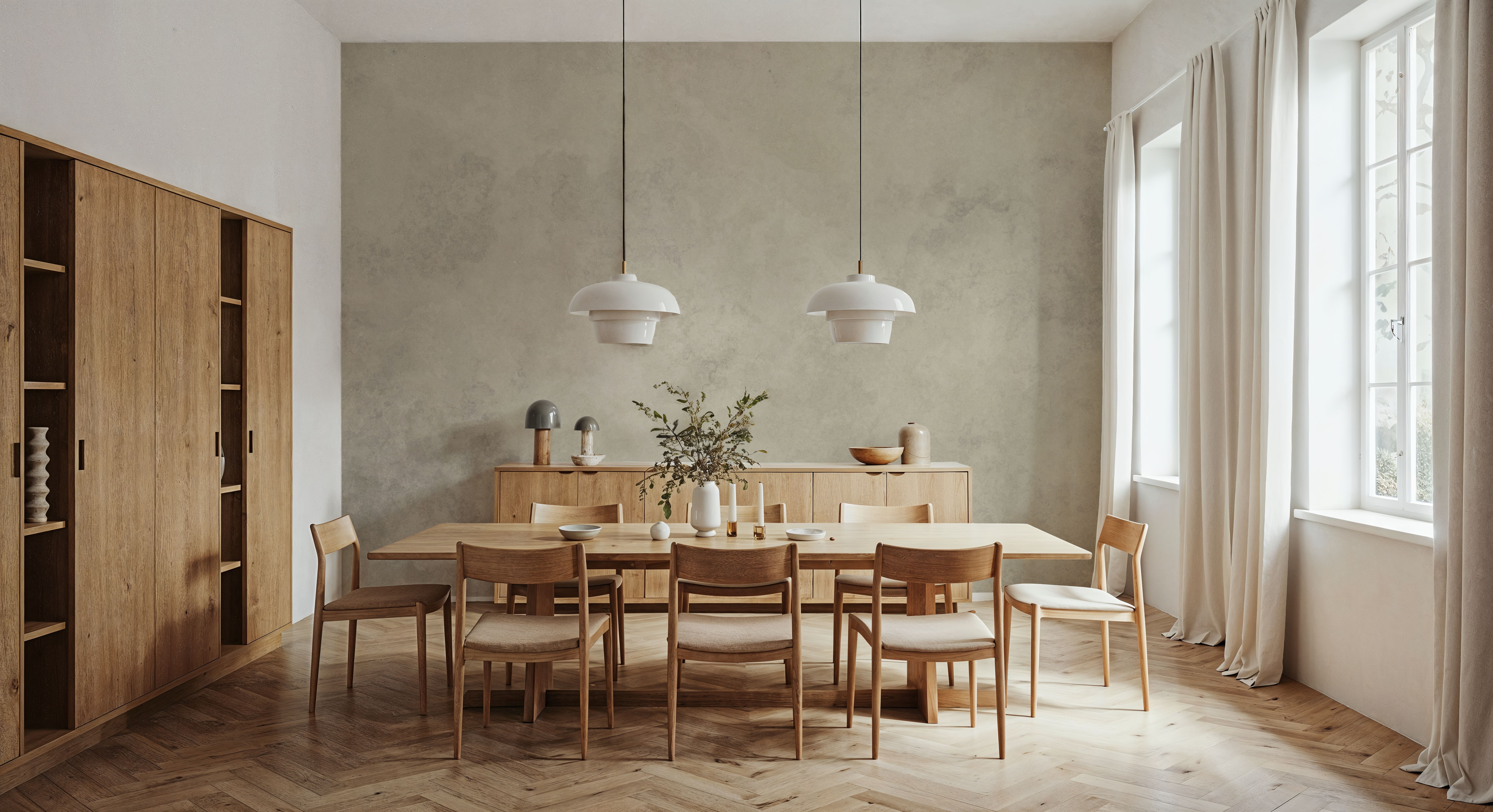 Subtle Plaster Wall, Alpine Oat, Wallpaper