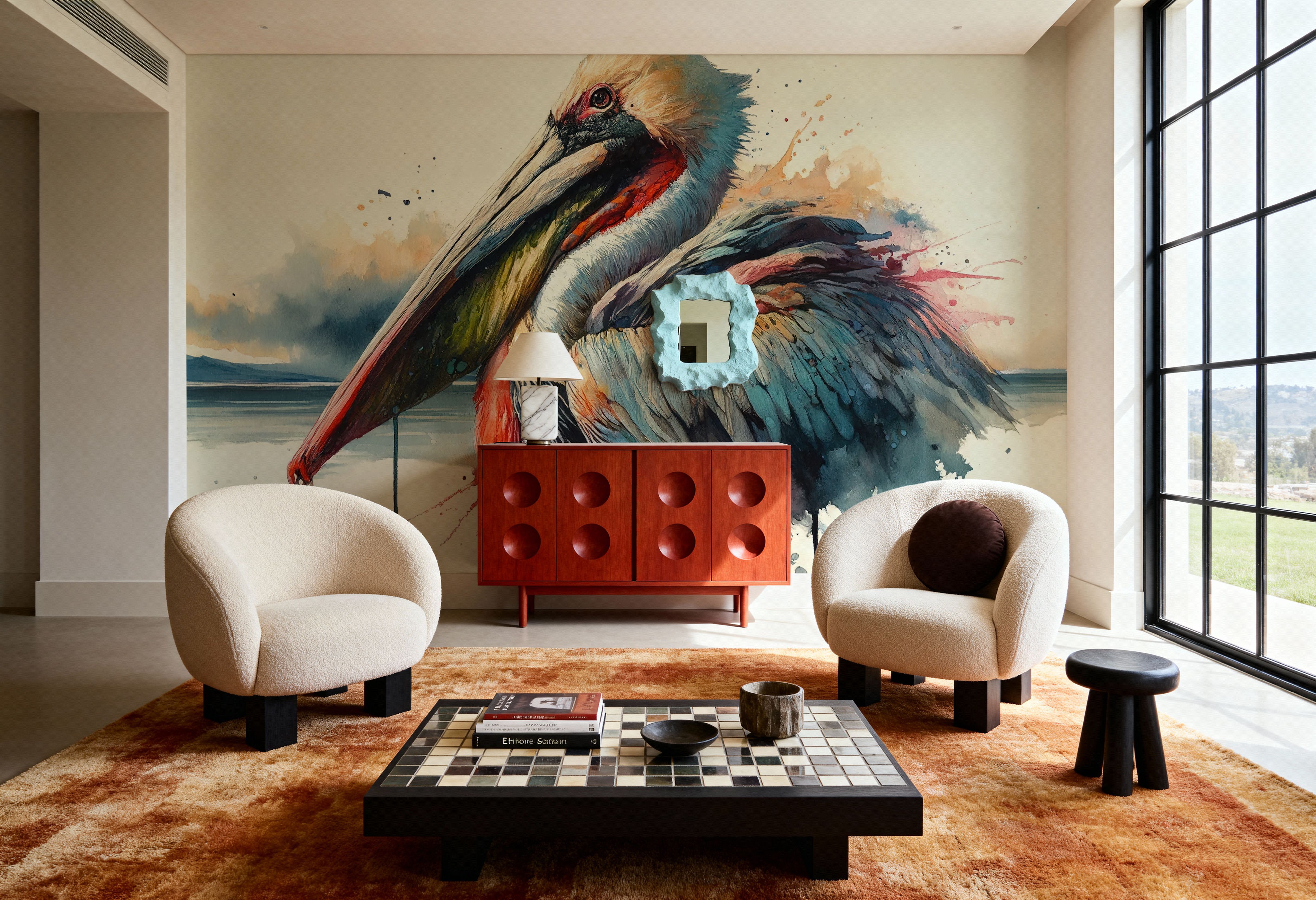 Sovereign Gaze of the Coastal Sentinel, Wallpaper