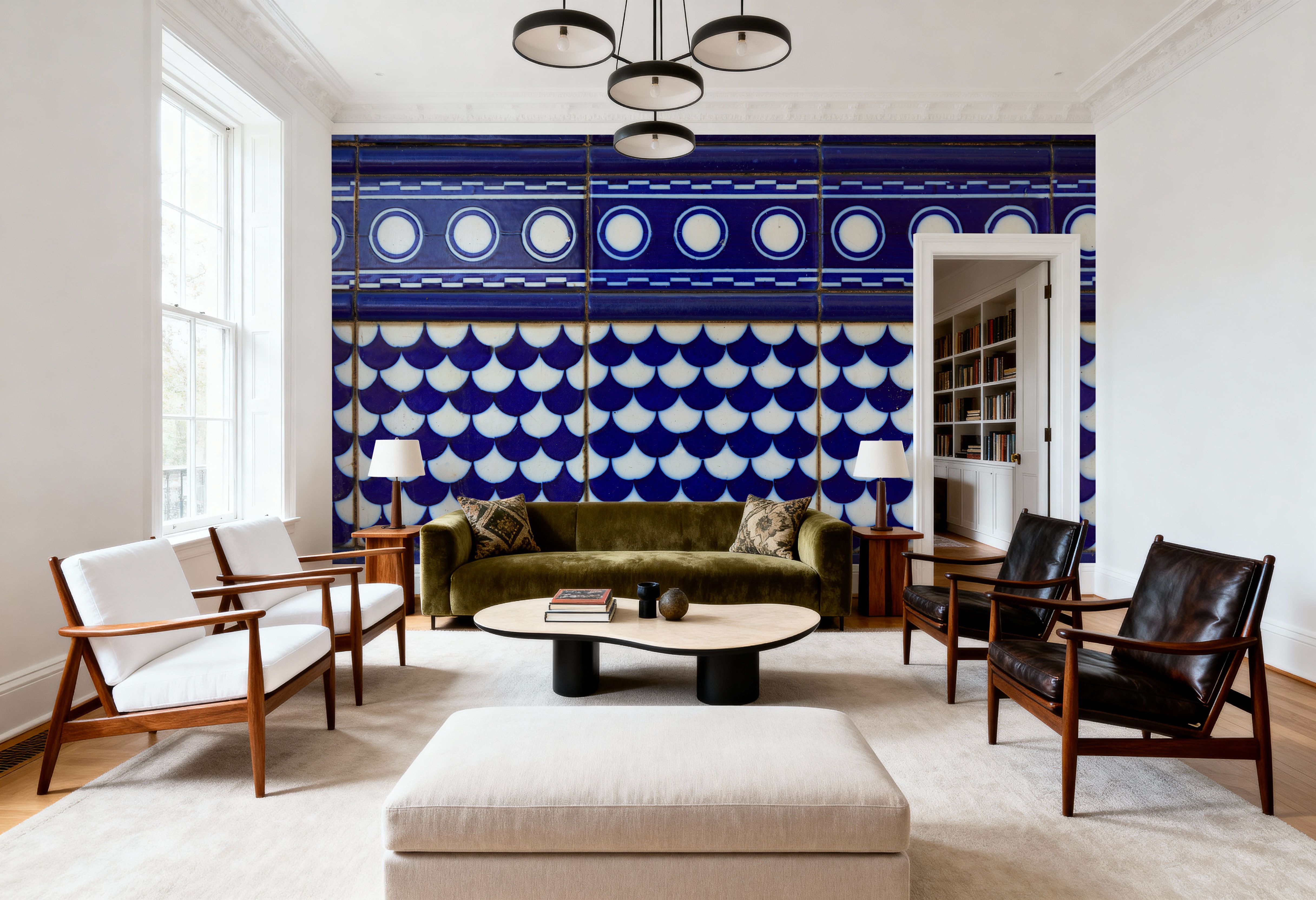 Cobalt Azulejo, Carte da parati