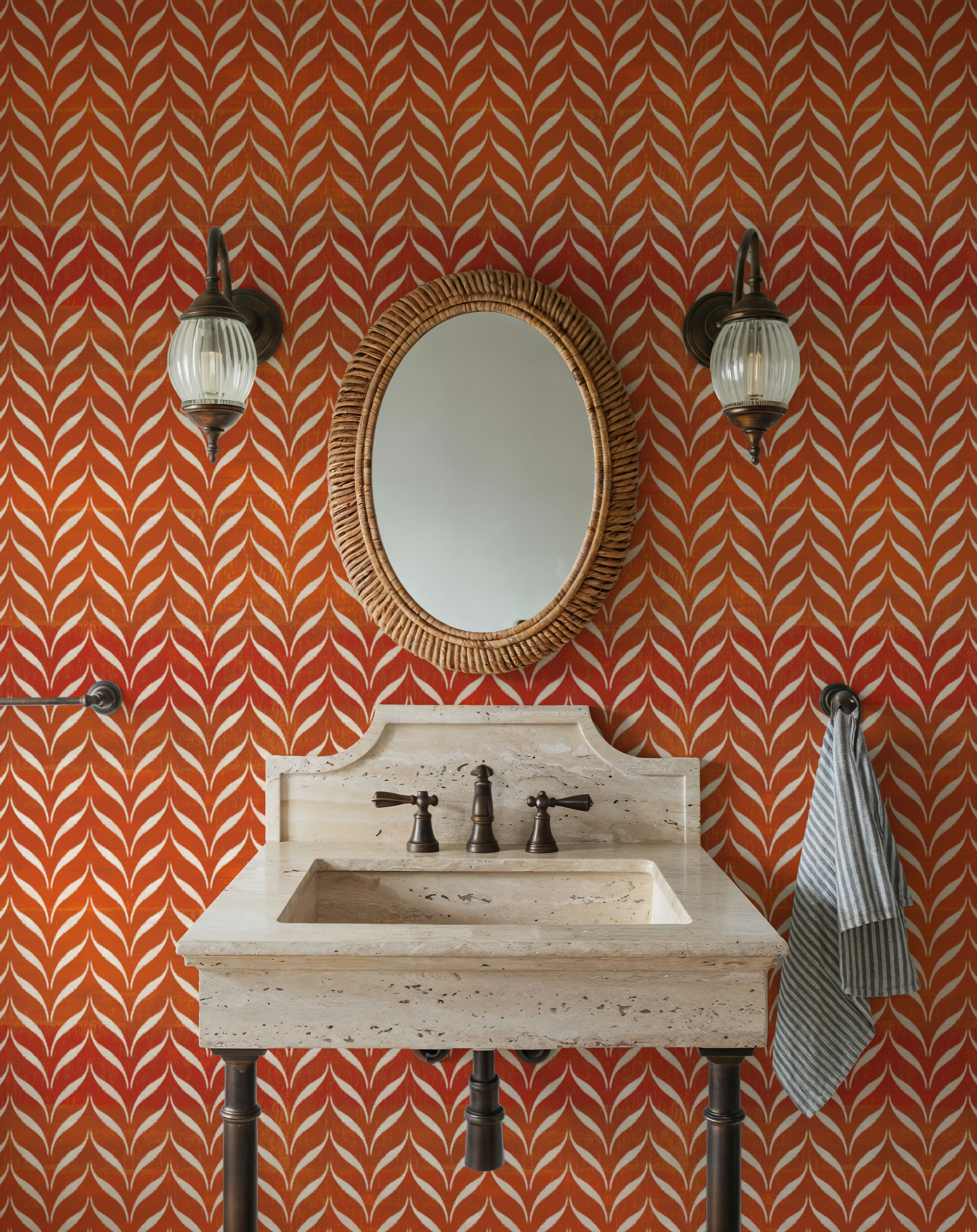 Harvest Arrows Orange, Wallpaper