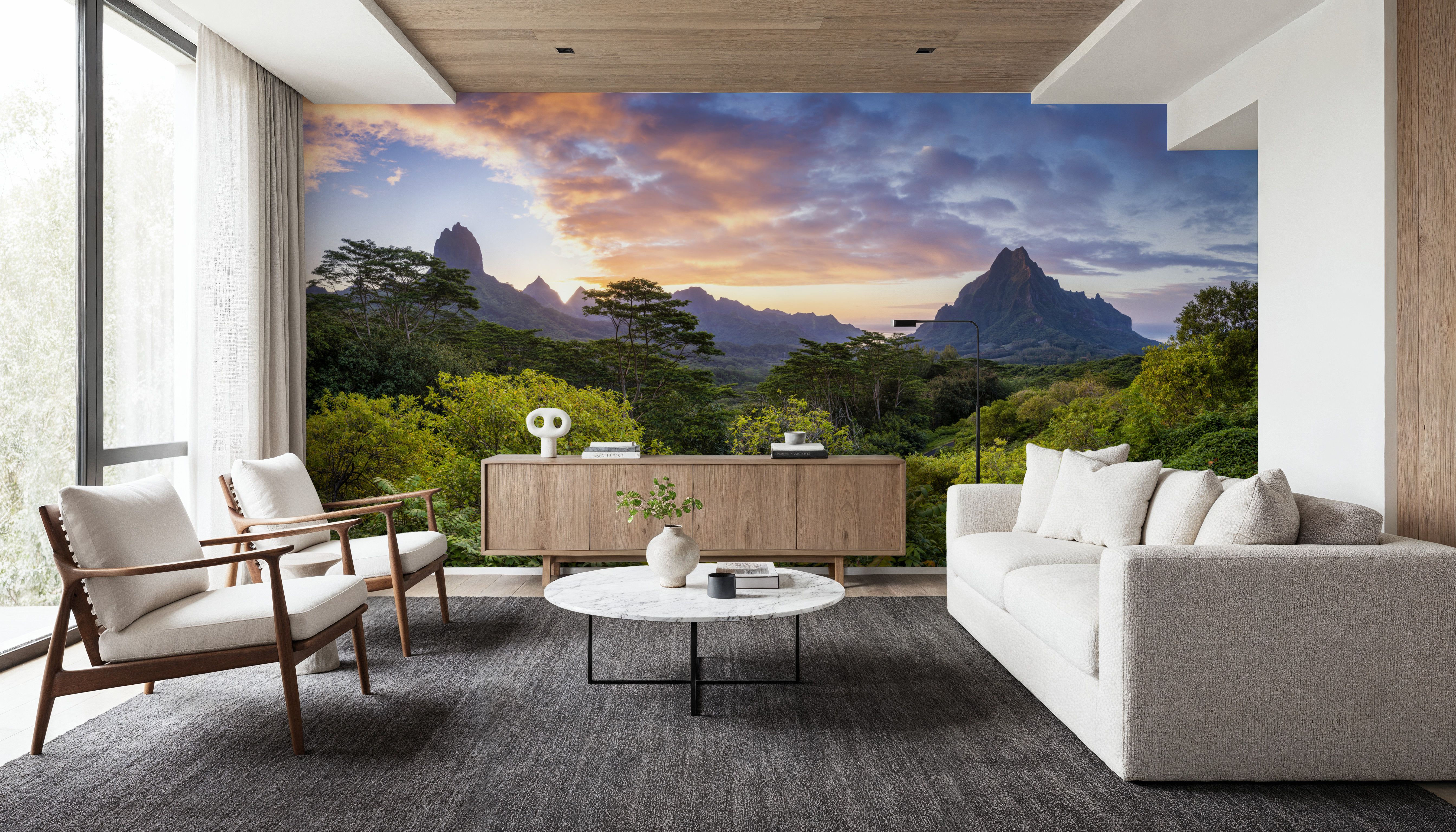 Sunset Over Moorea Island