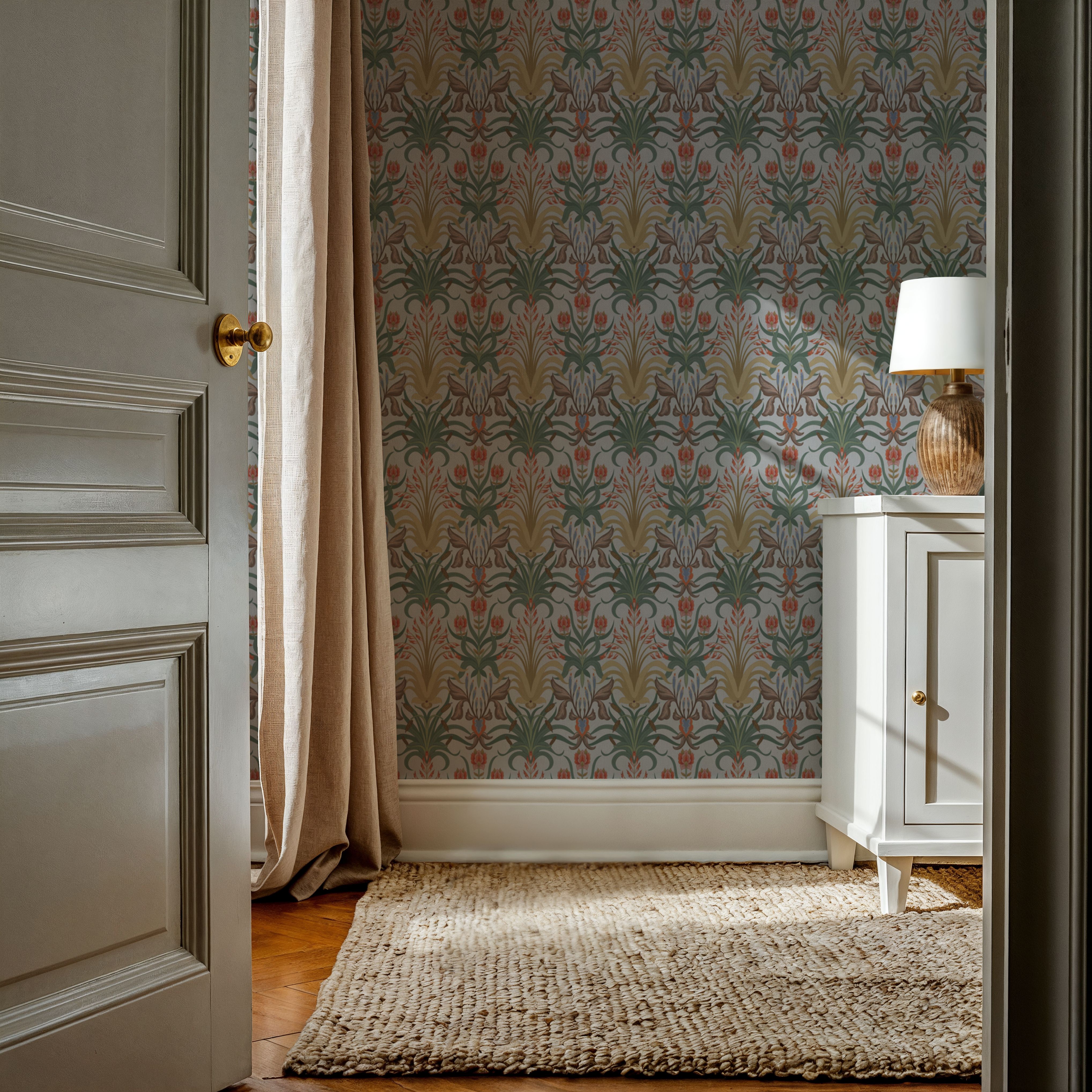 Tropical Art Nouveau, Wallpaper