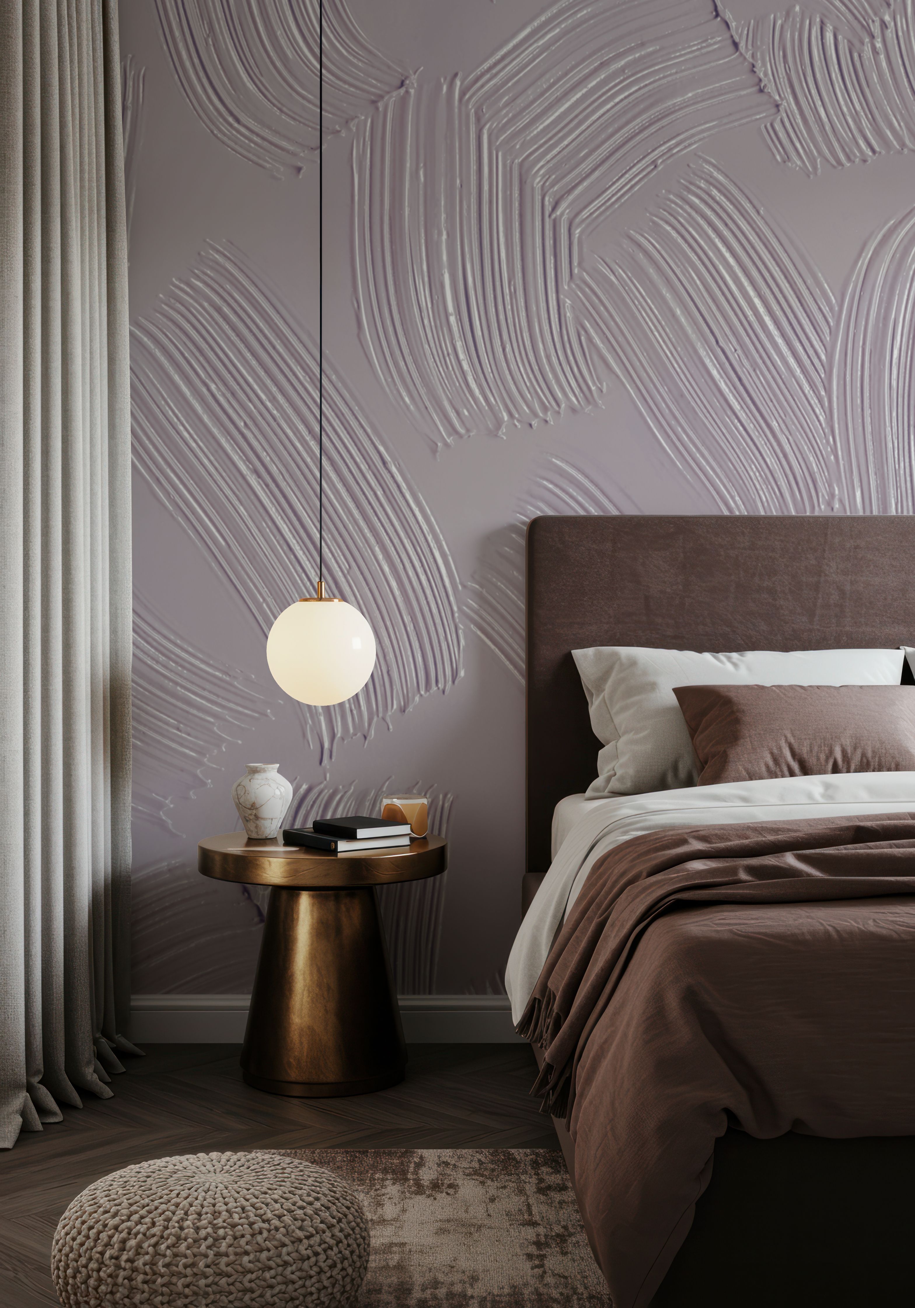 Stylized Brush Strokes, Pink