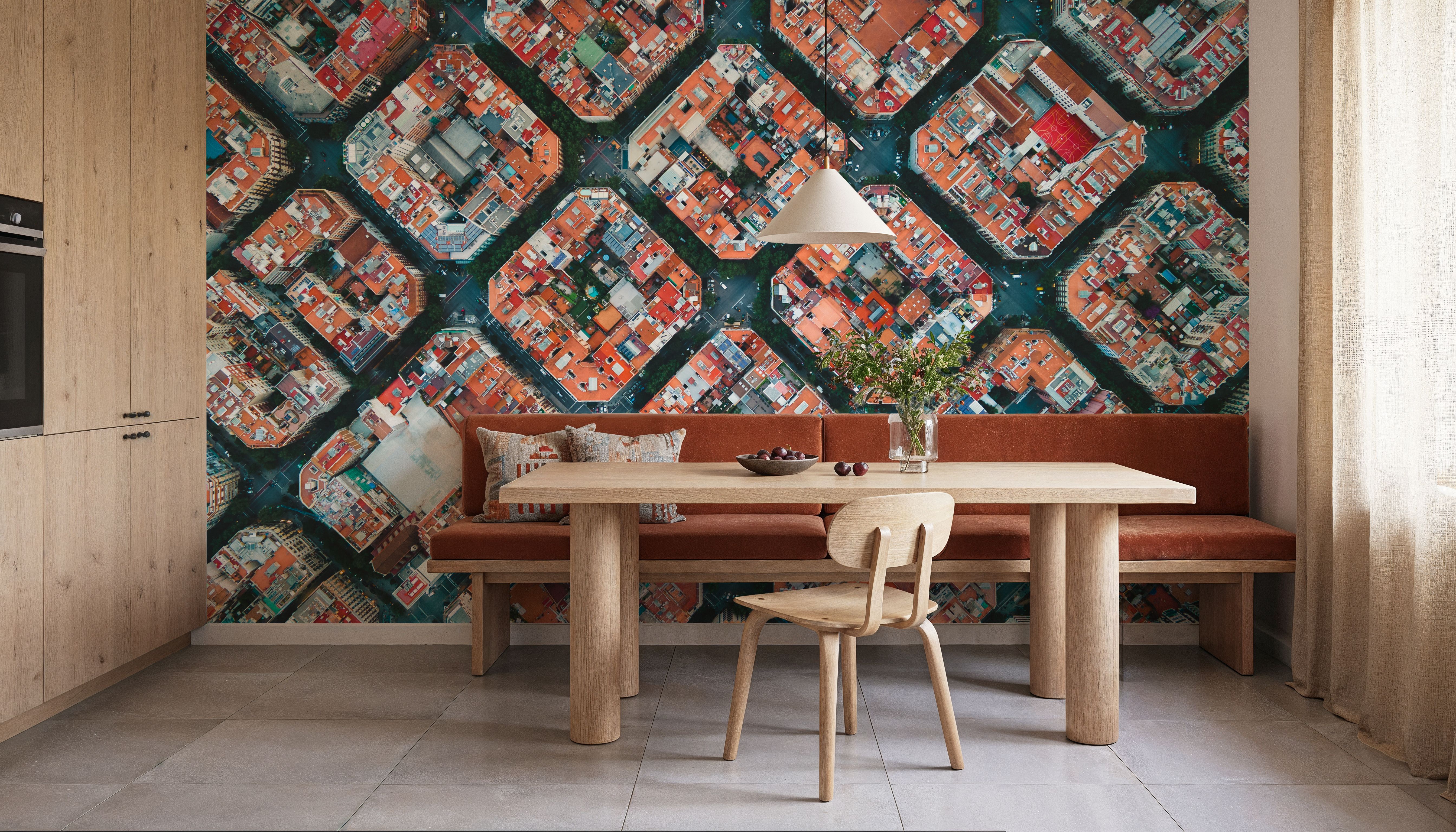 City Blocks, Papel pintado