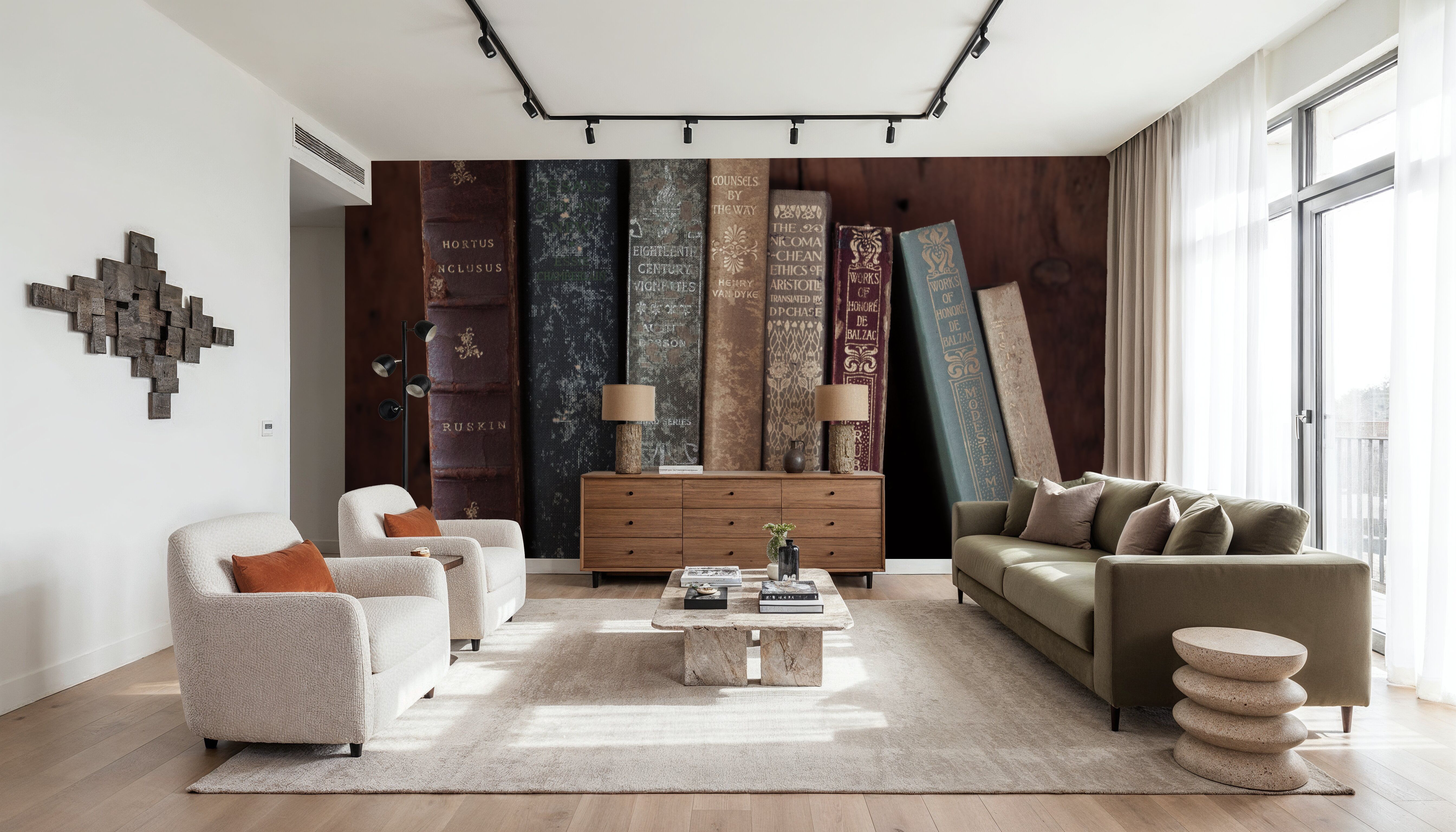 Quiet Study V, Papel pintado