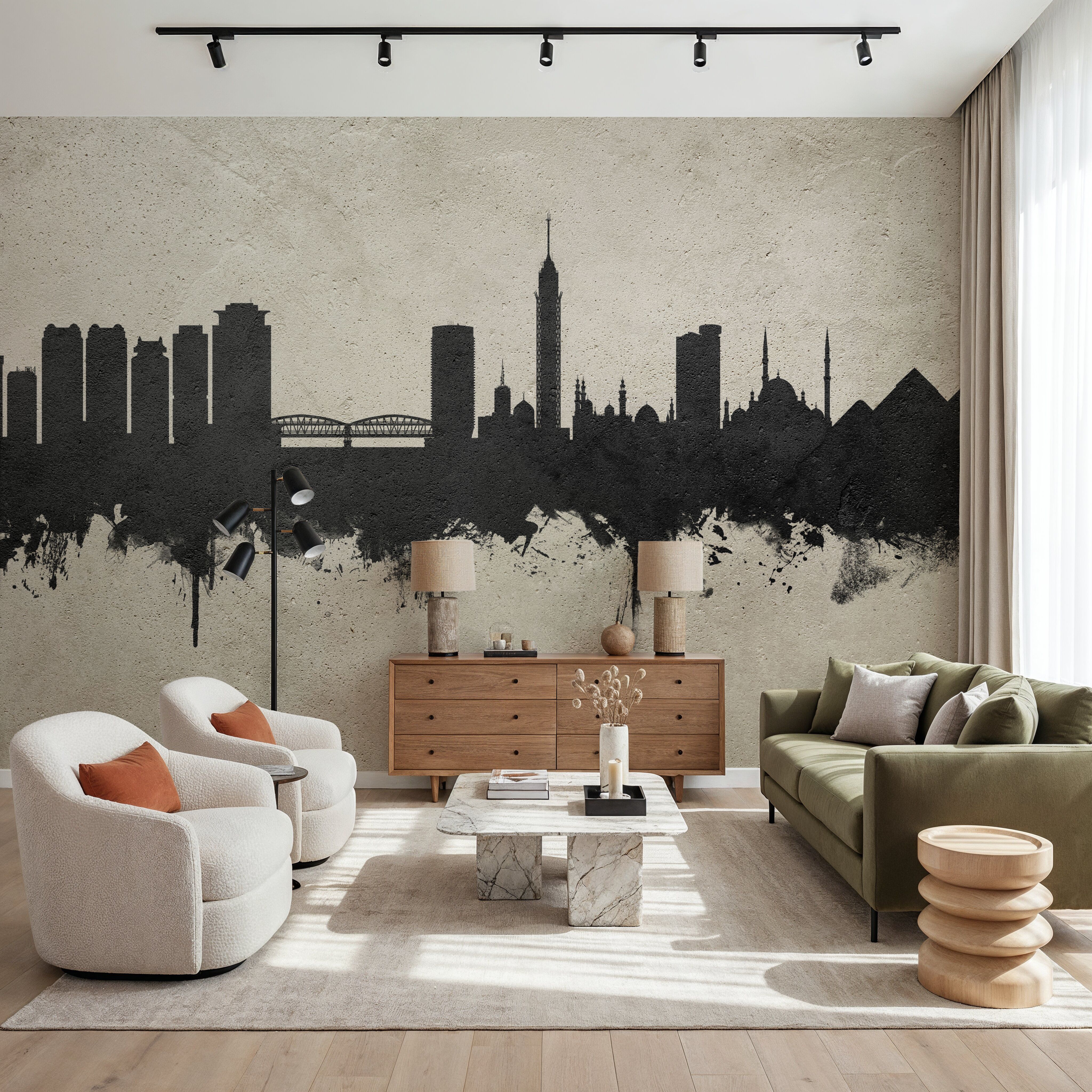 Cairo Egypt Skyline Concrete
