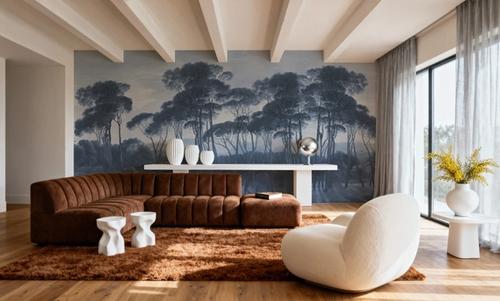 Mediterranean Pine Landscape, Blues