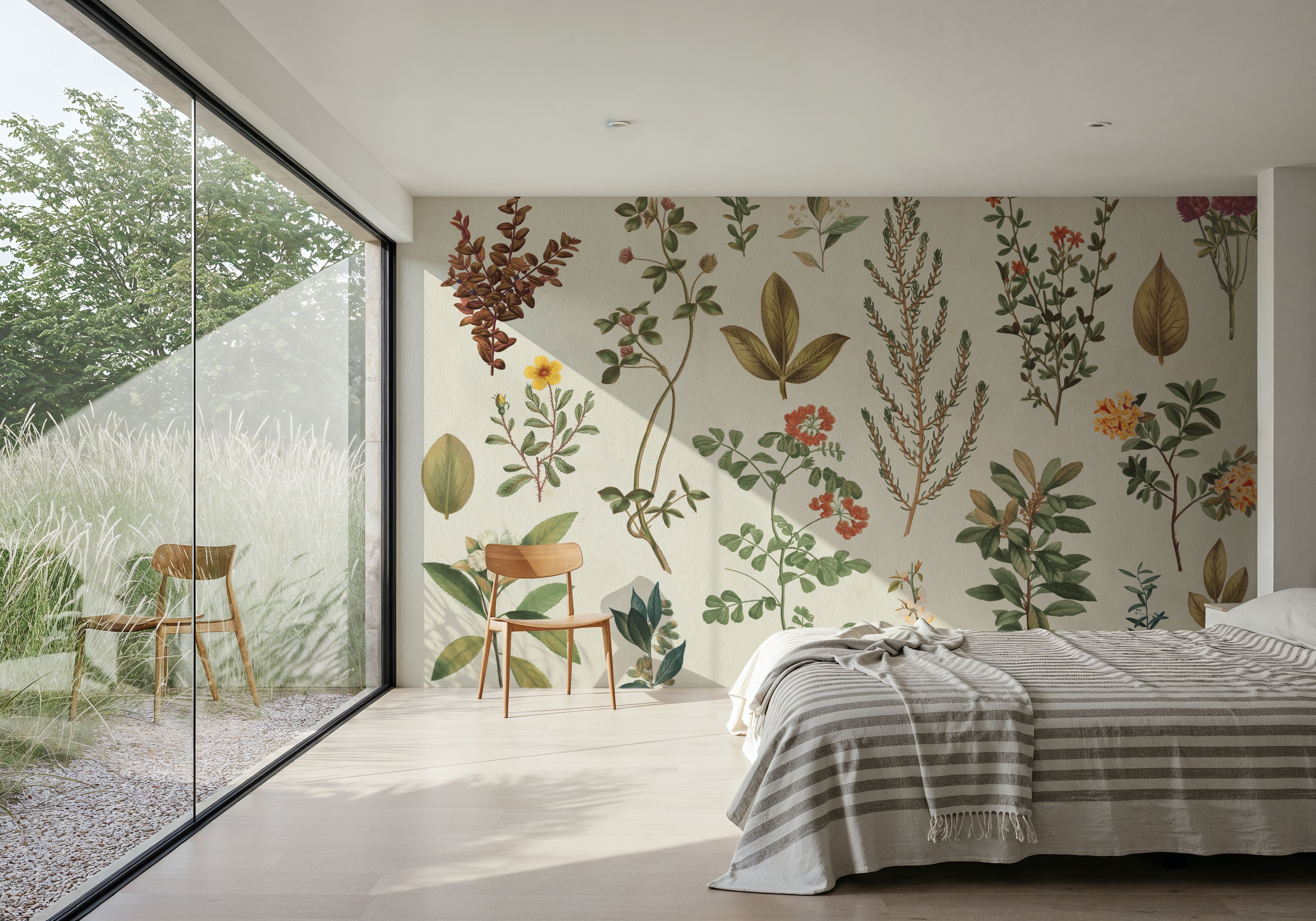 Victorian Garden, Behang