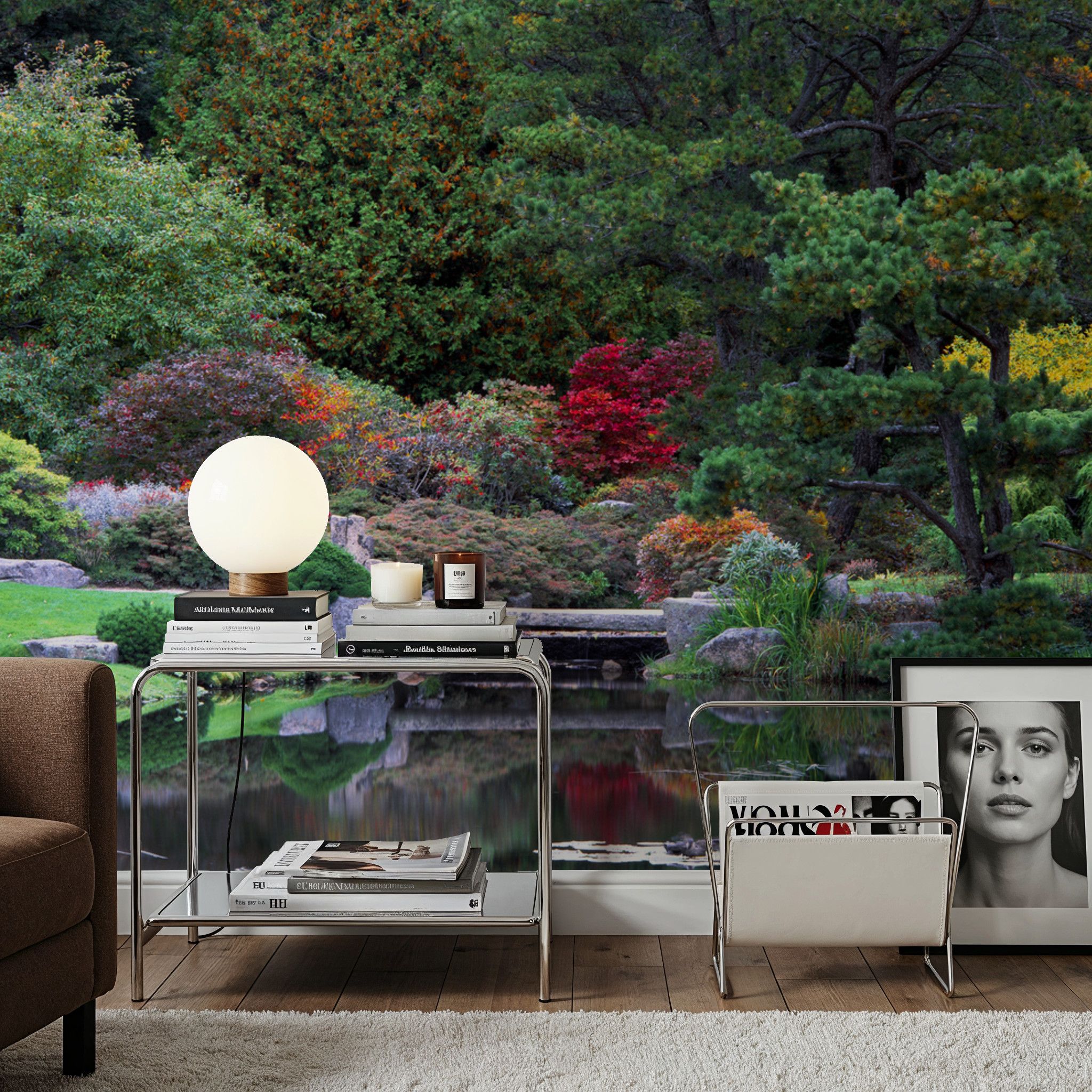 Autumn Bridge Reflection