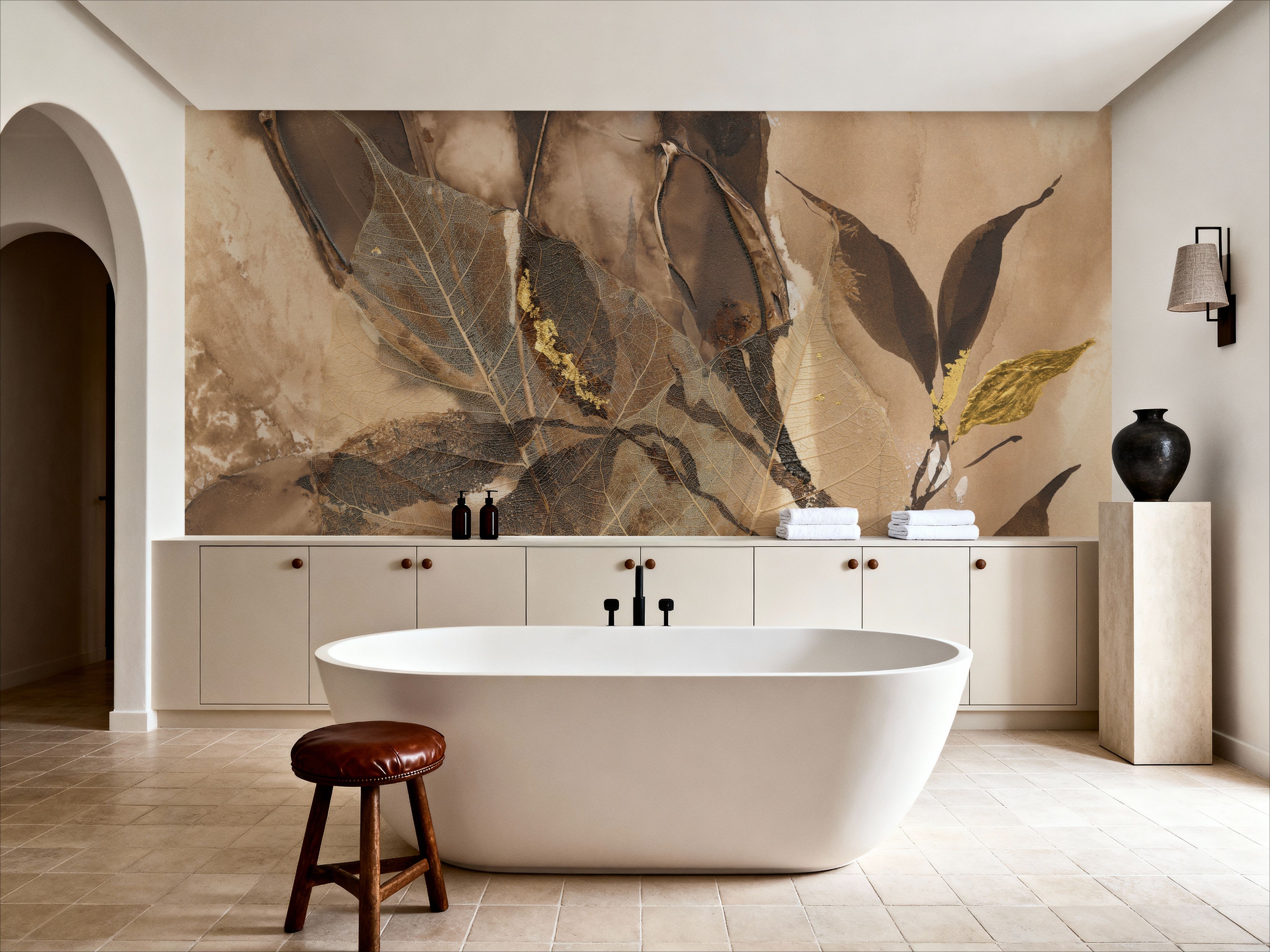 Gilded Leaf Collage II