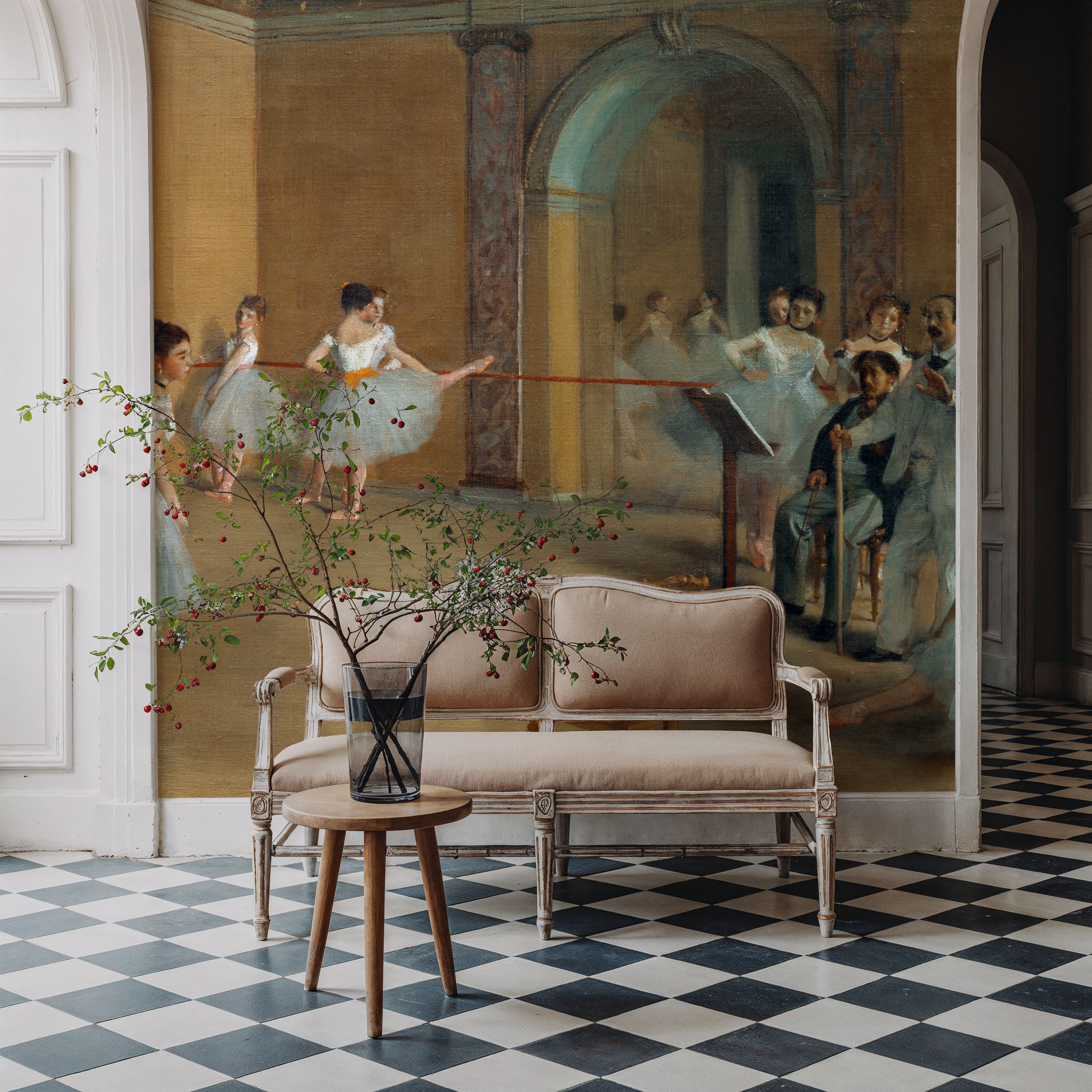 The Dance Foyer at the Opera on the rue Le Peletier