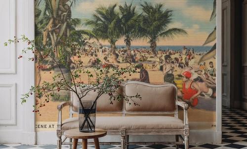Miami Beach Postcard - Screenprint