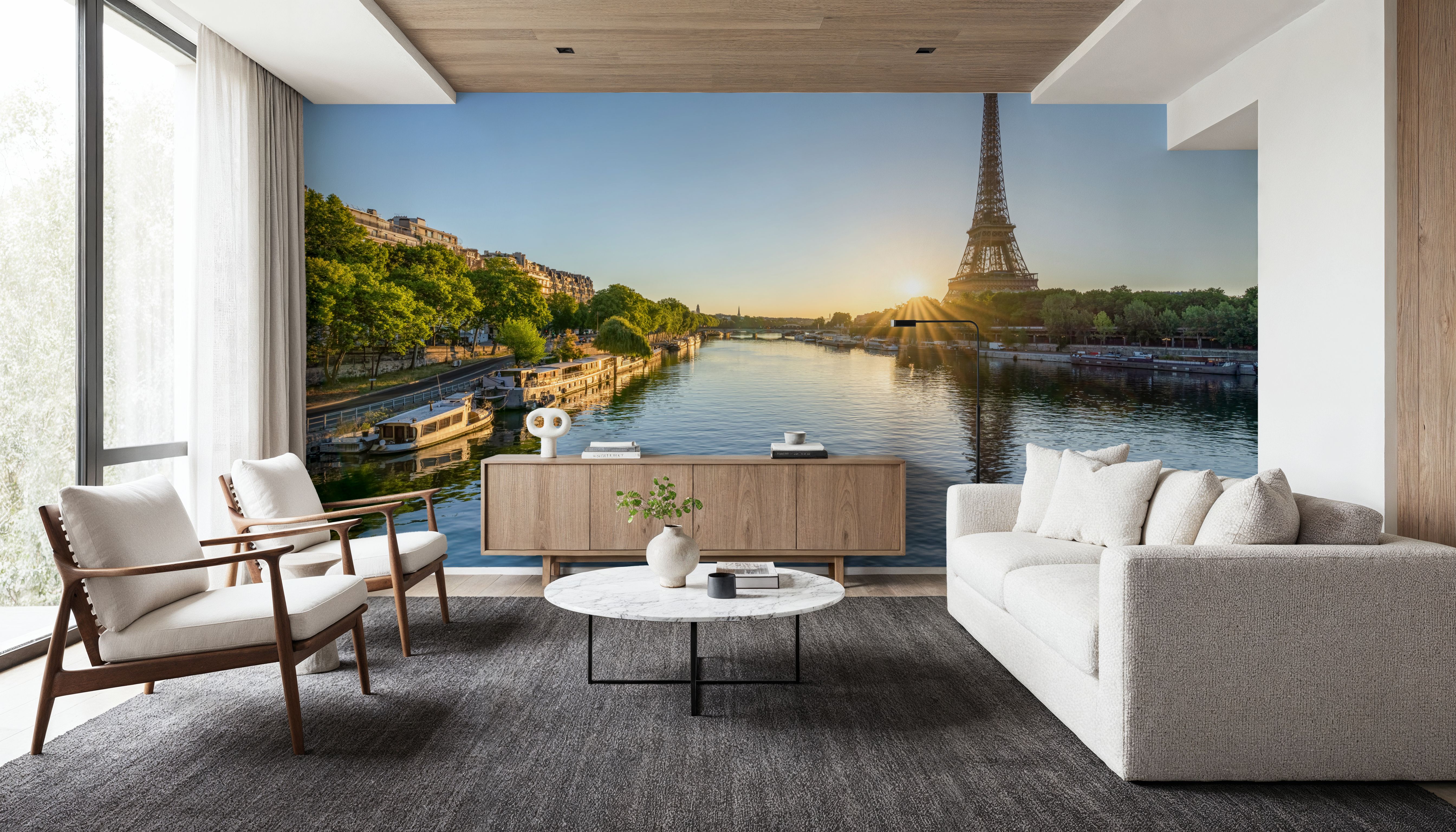 Eiffel on the Seine, Wallpaper