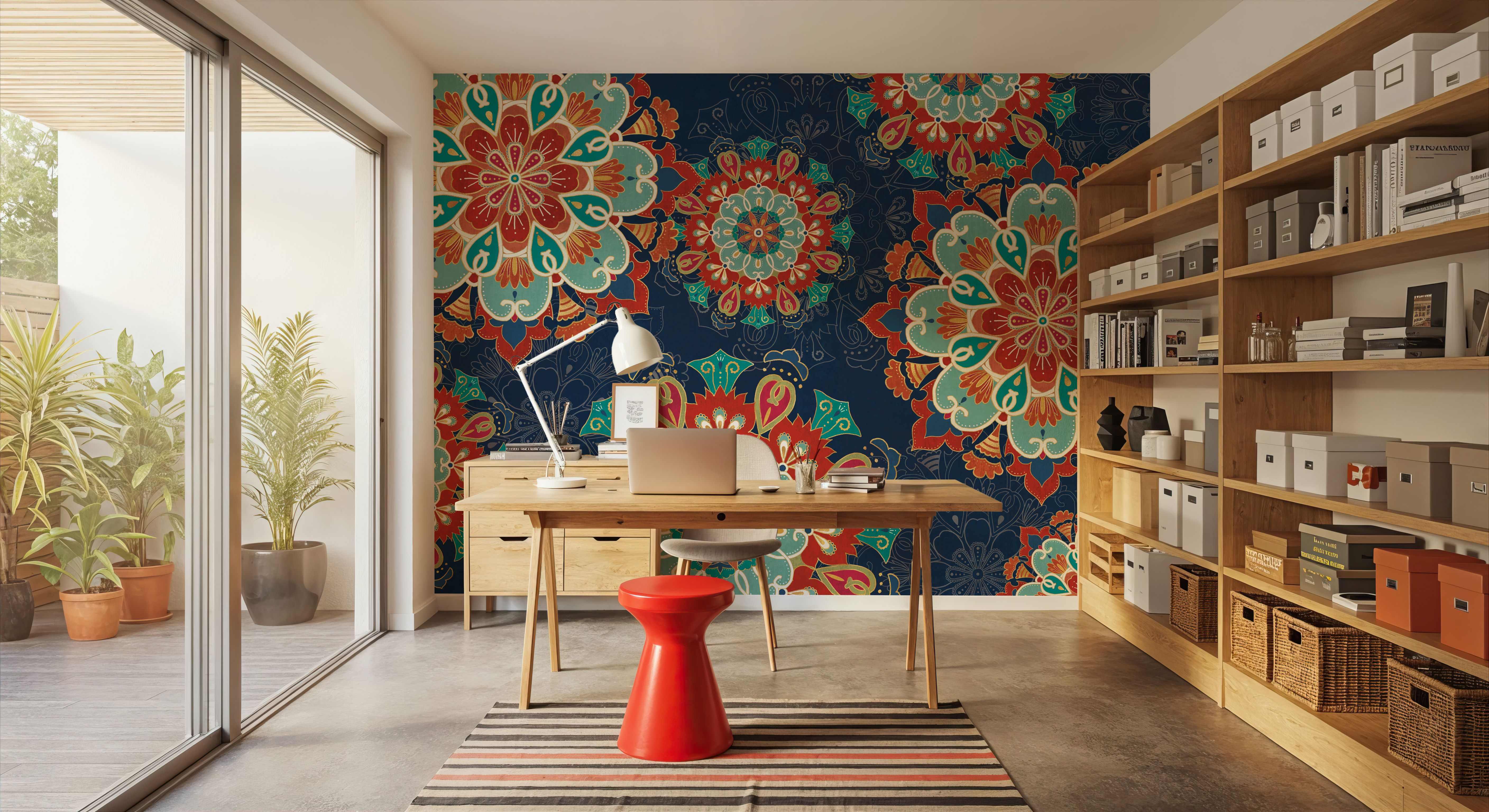 Folk Floral VIII Dark