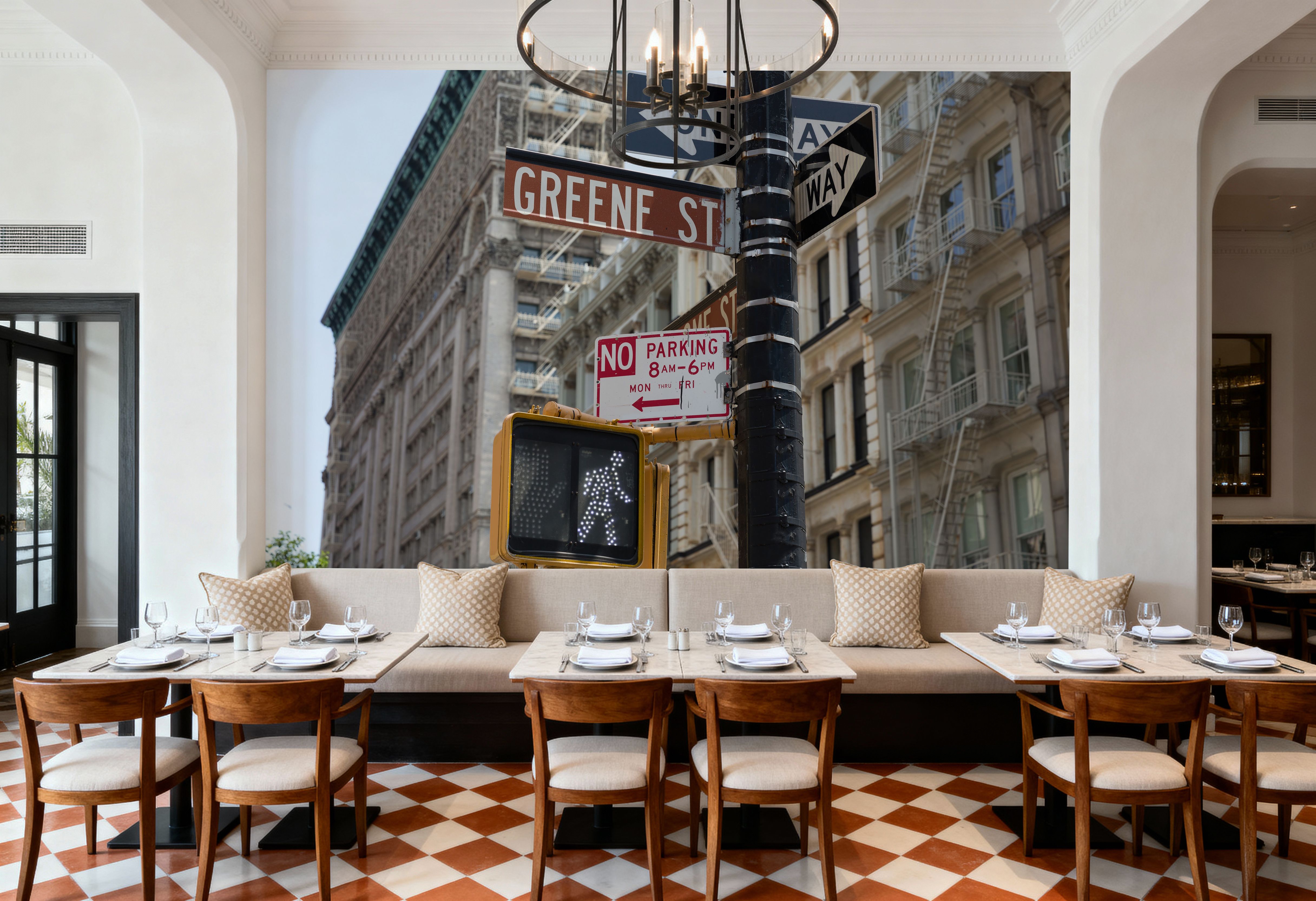 Soho Greene St Sign Manhattan, Wallpaper