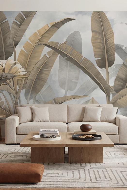 Banana Palms, Beige