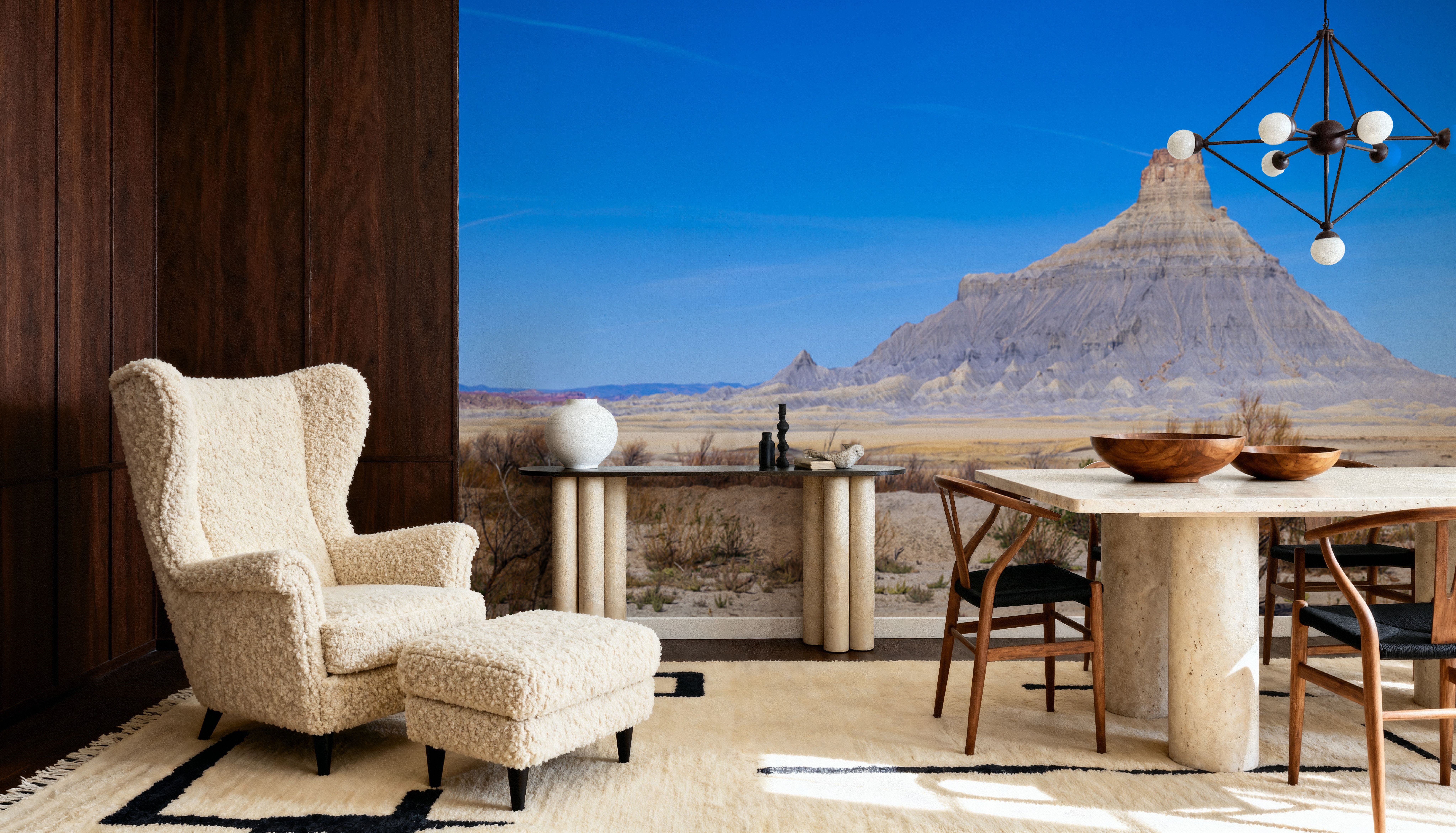 Desert Monuments Blue Gradient