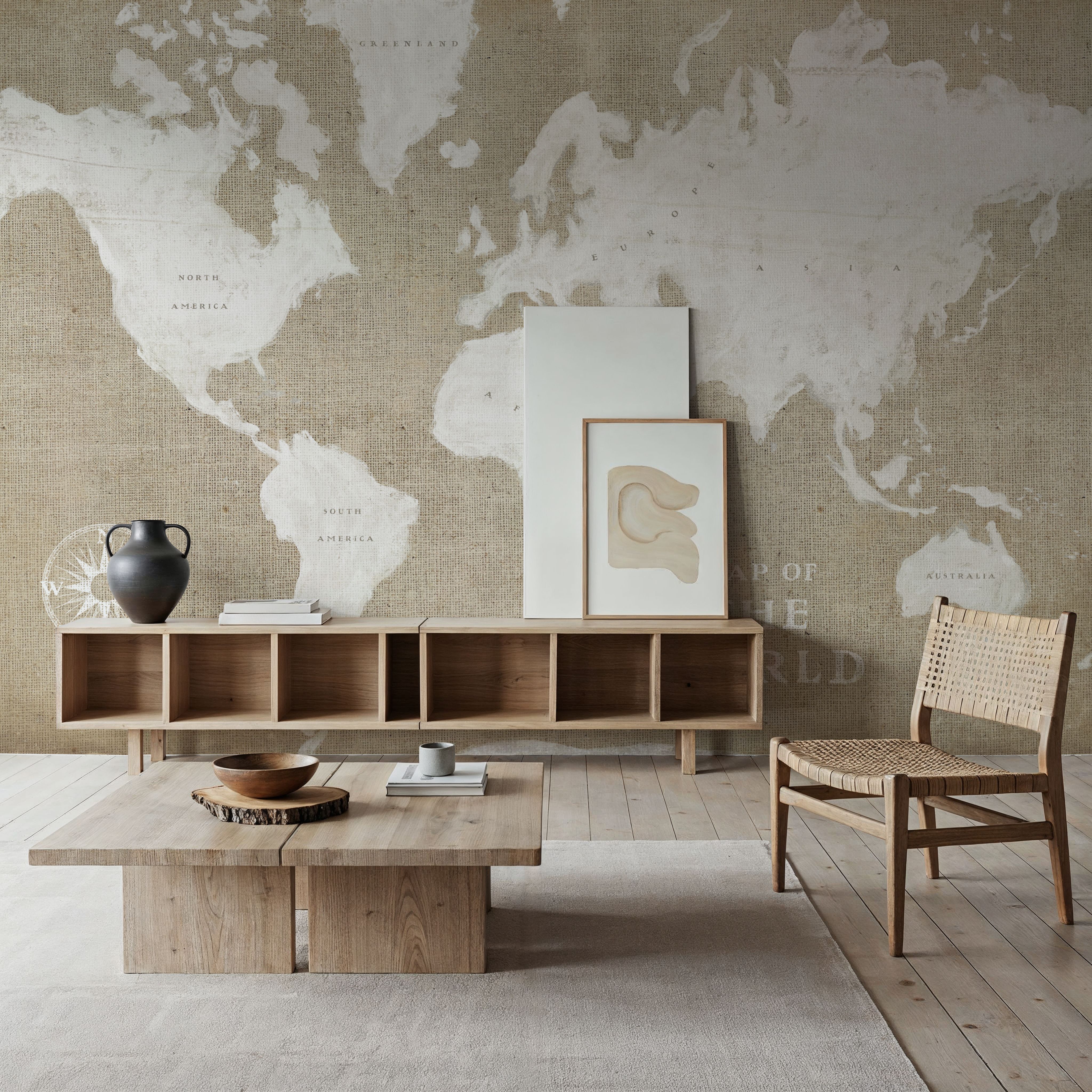 Burlap White