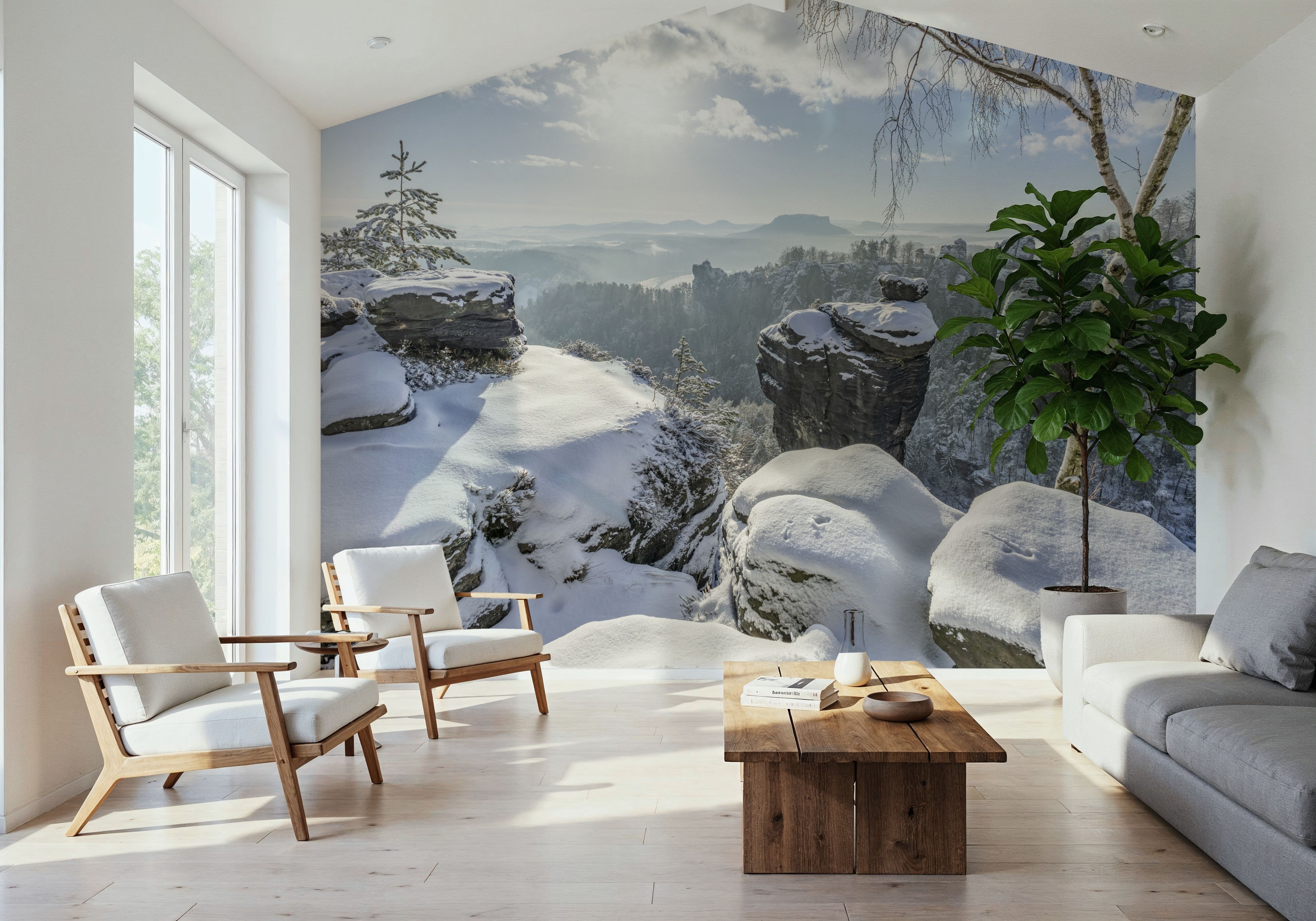 Swiss Winter, Tapeten