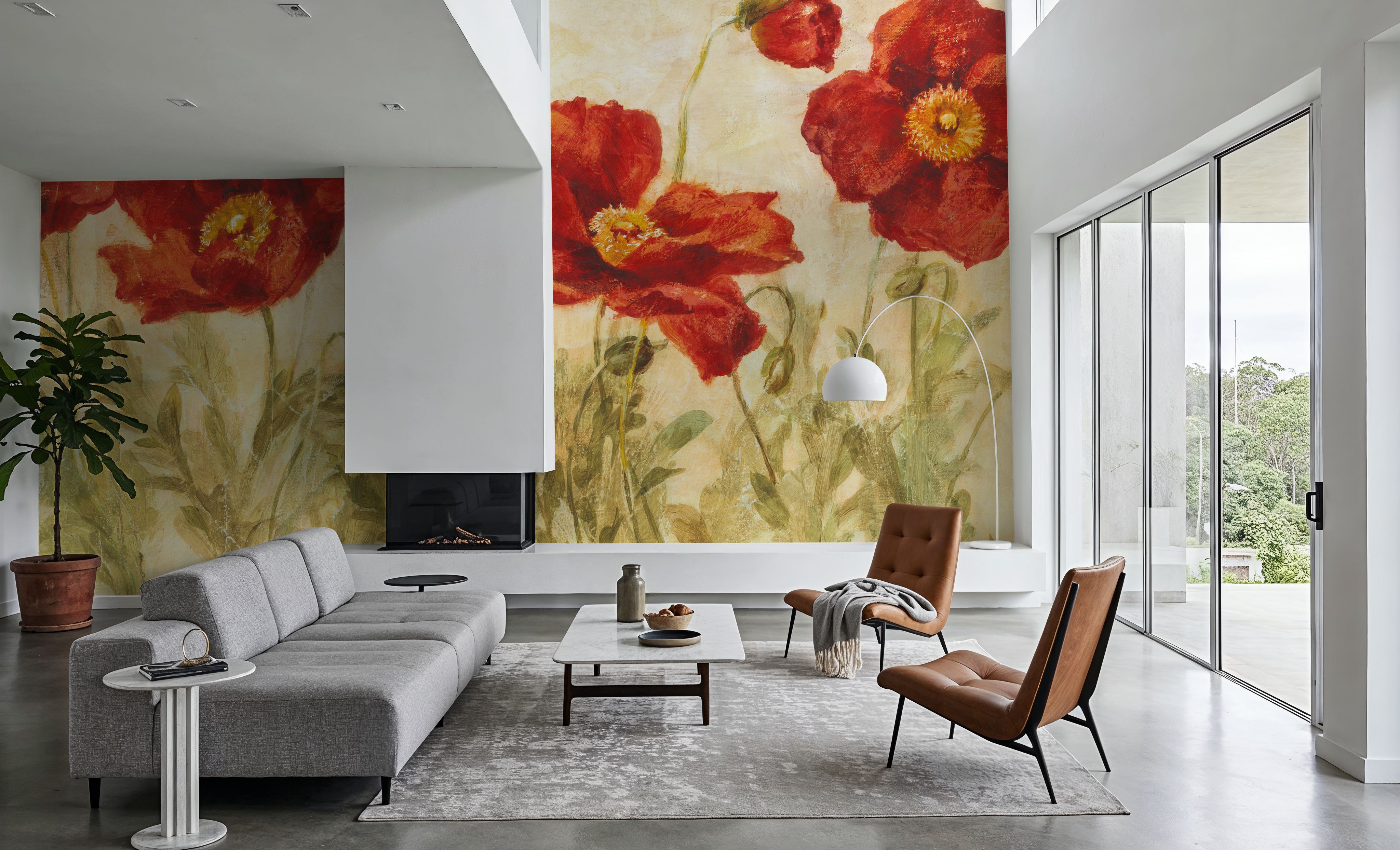 Red Poppies Marching