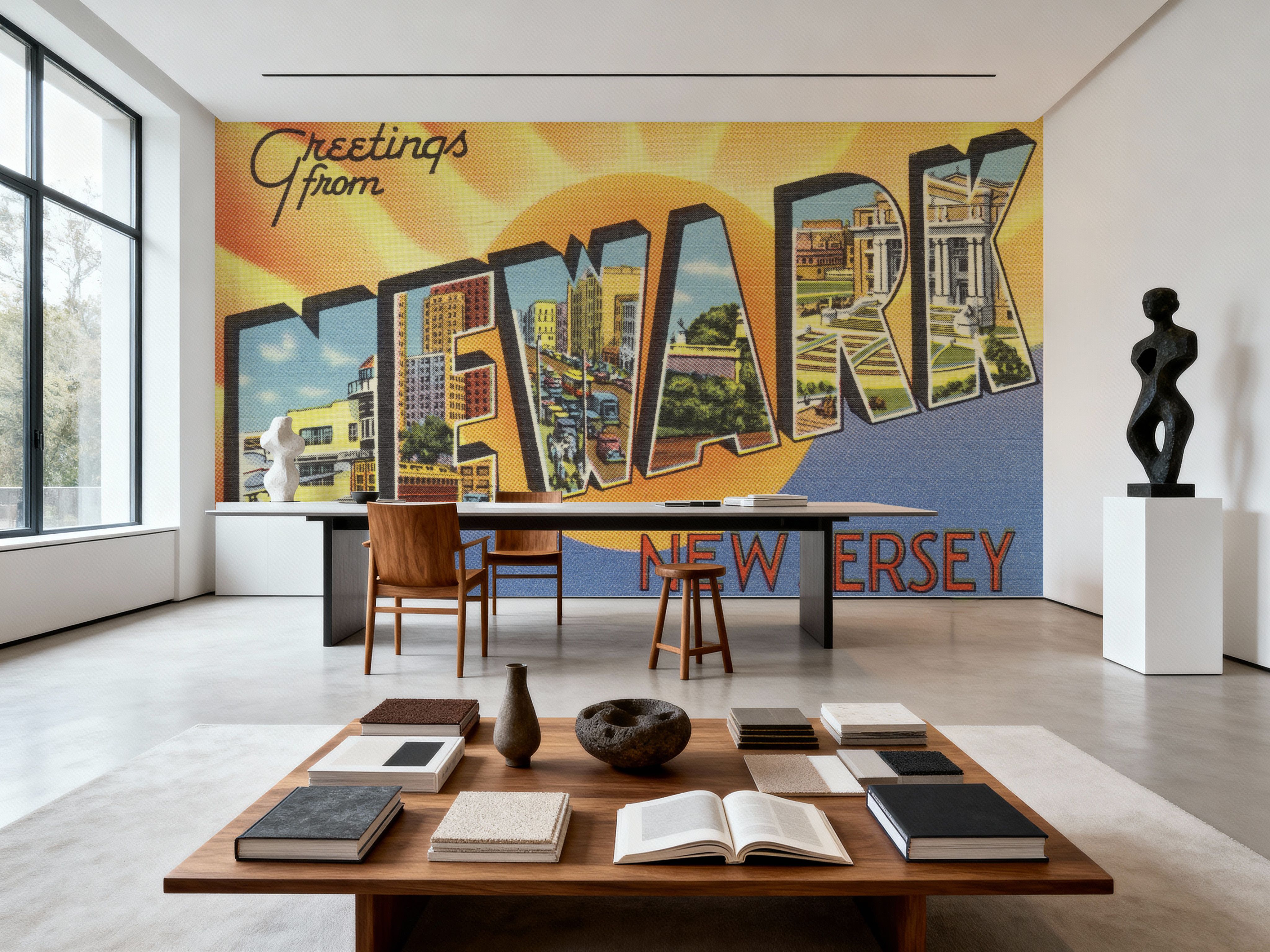 Greetings from Newark - Screenprint Postcard