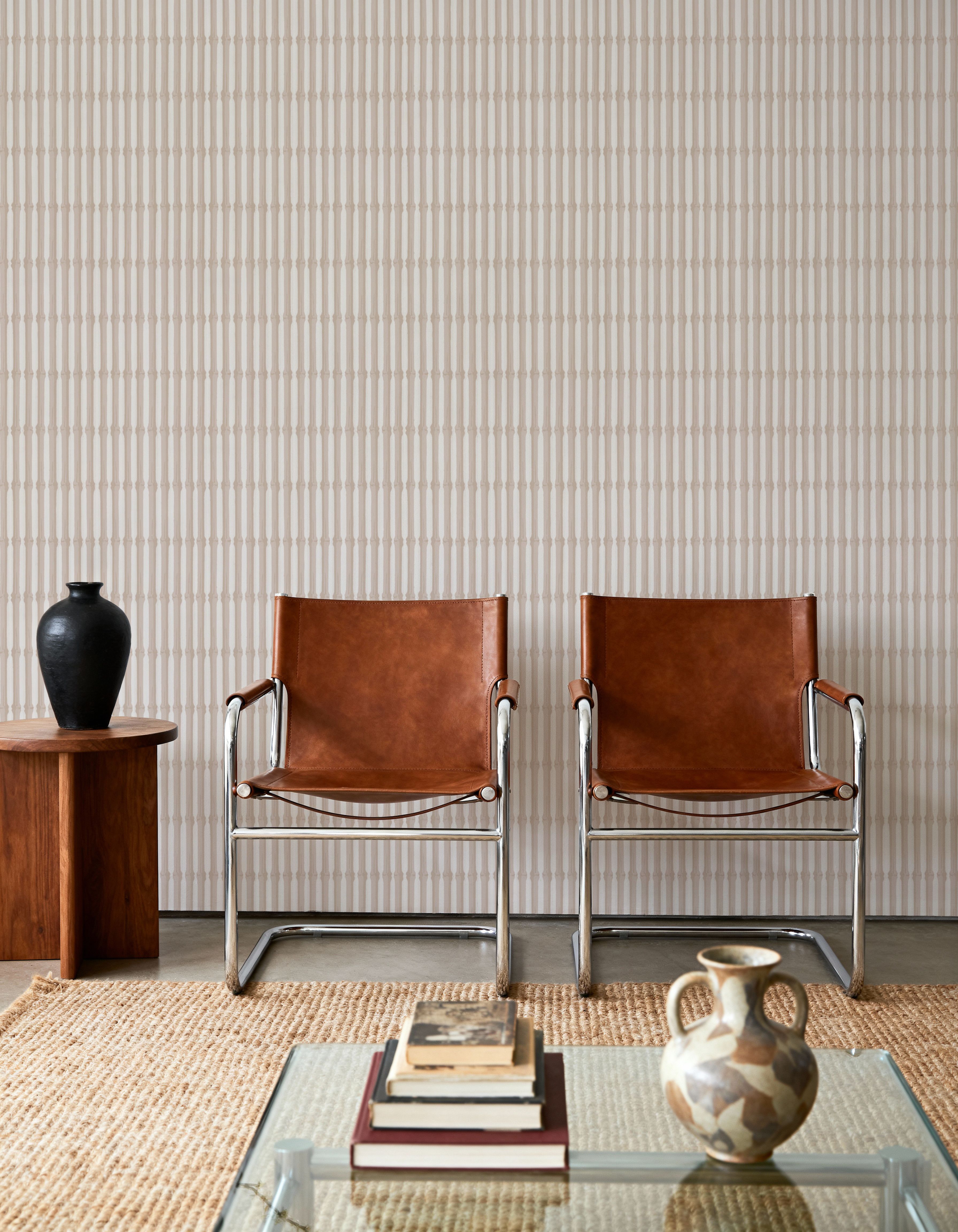 Bamboo Stripes, Sand, Tapetai