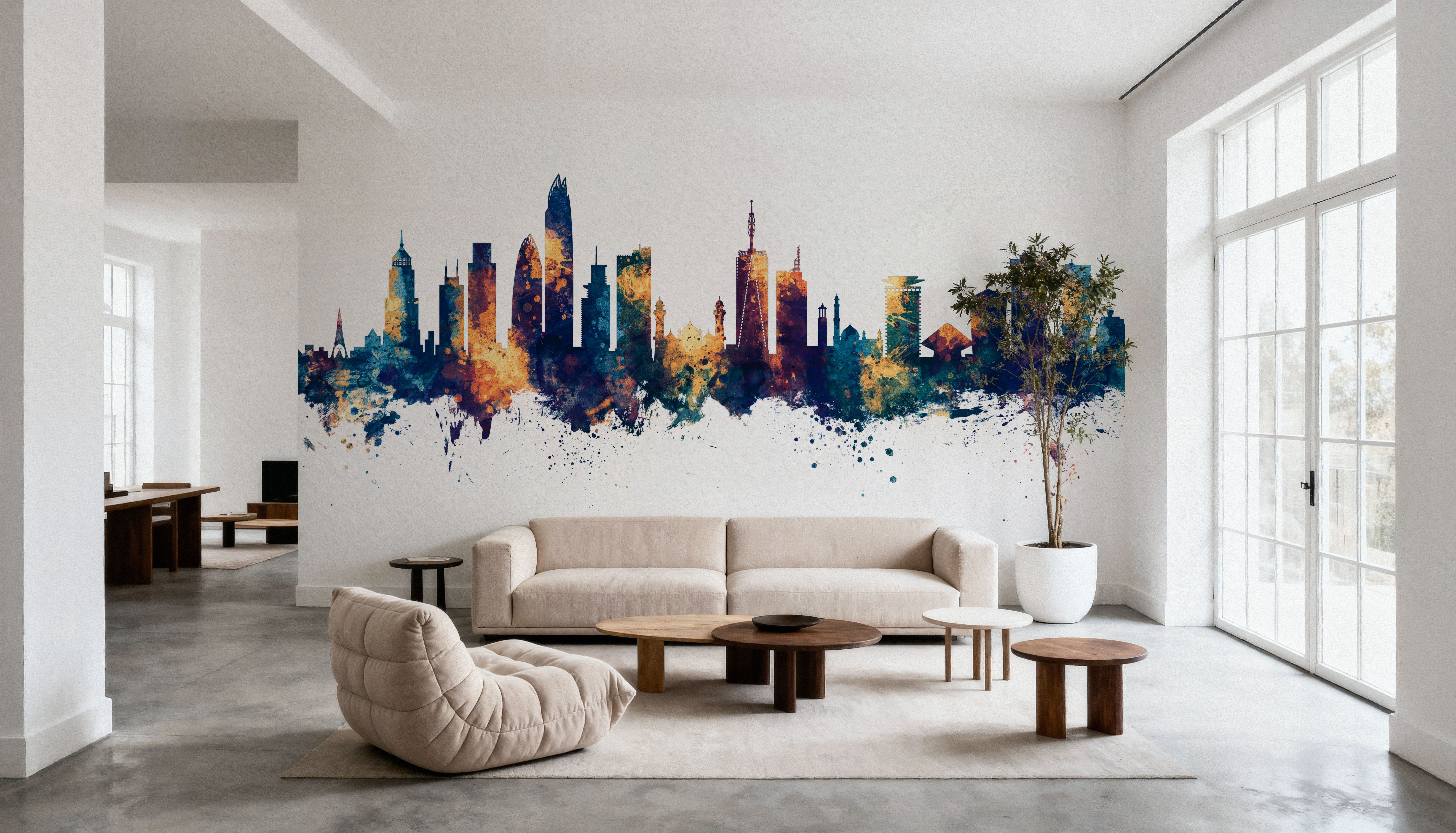 Nairobi Kenya Skyline Blue & Bronze